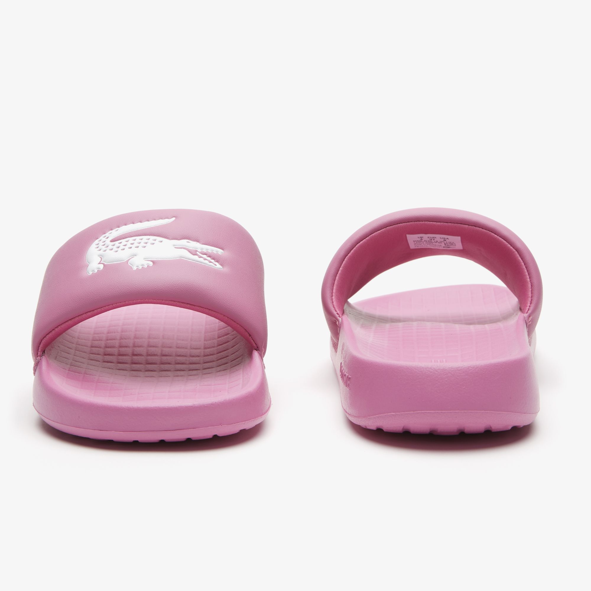 Lacoste discount pink sliders