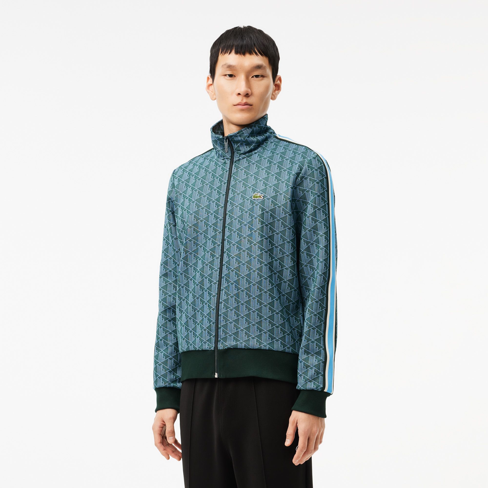 沸騰ブラドン 1908 水色 Lacoste Logo Sport jacket（Lacoste sports up zip ウェア