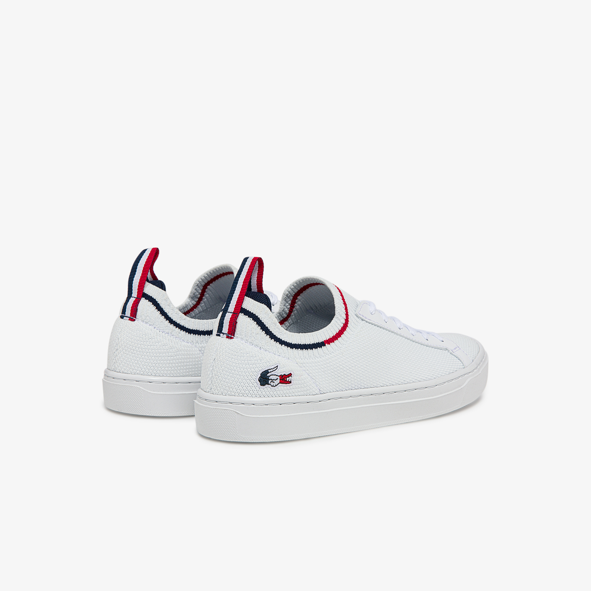 Women's la top piqu茅e textile trainers