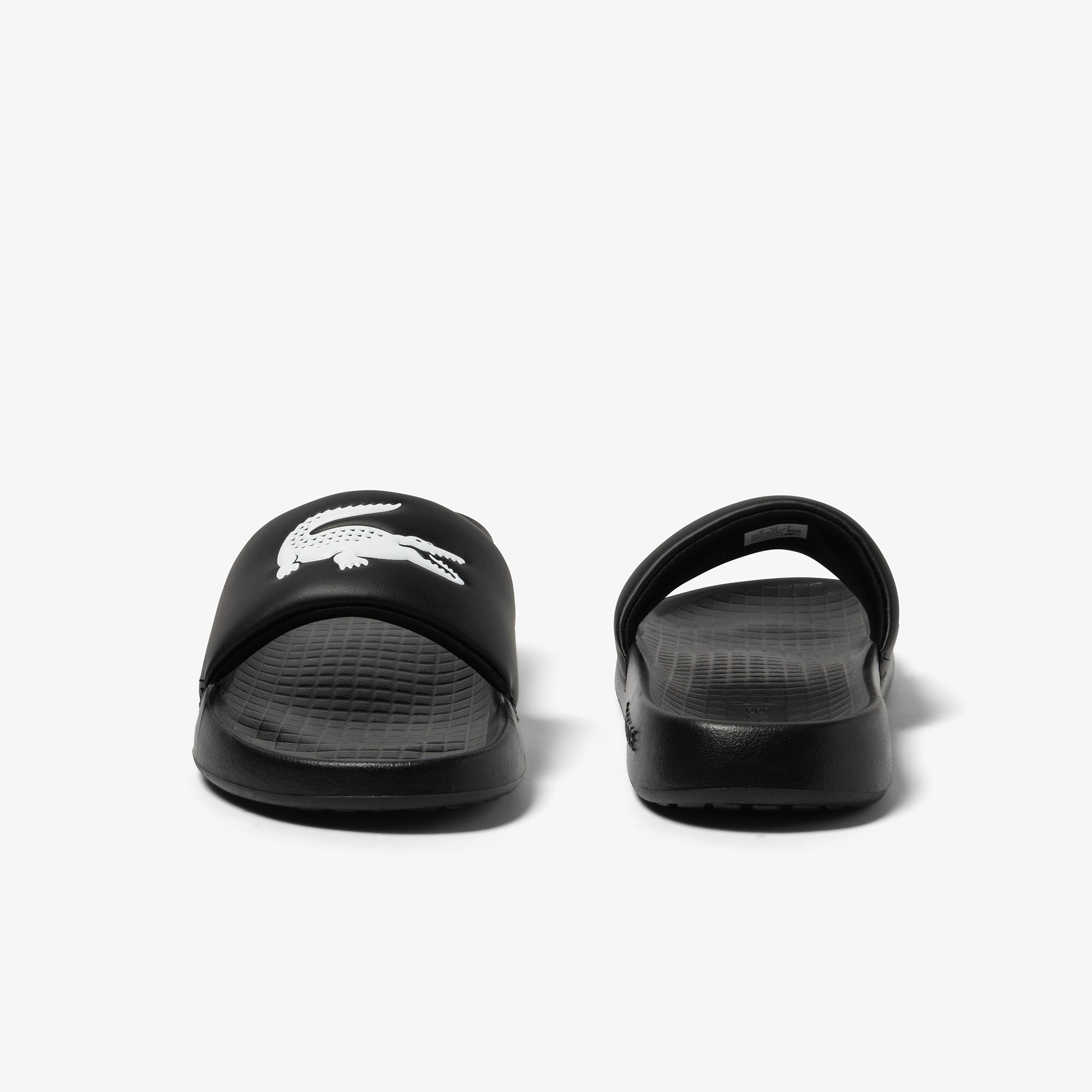 Lacoste slides mens 2025 black