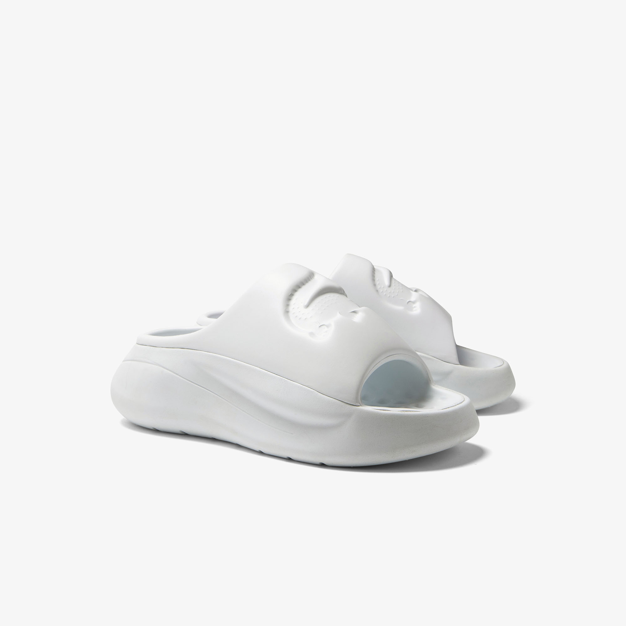 Lacoste croco metallic best sale synthetic