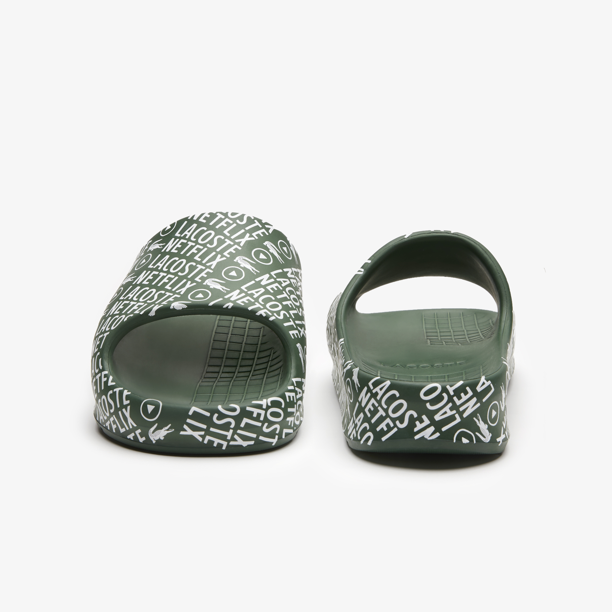 Men's croco shop metallic synthetic slides