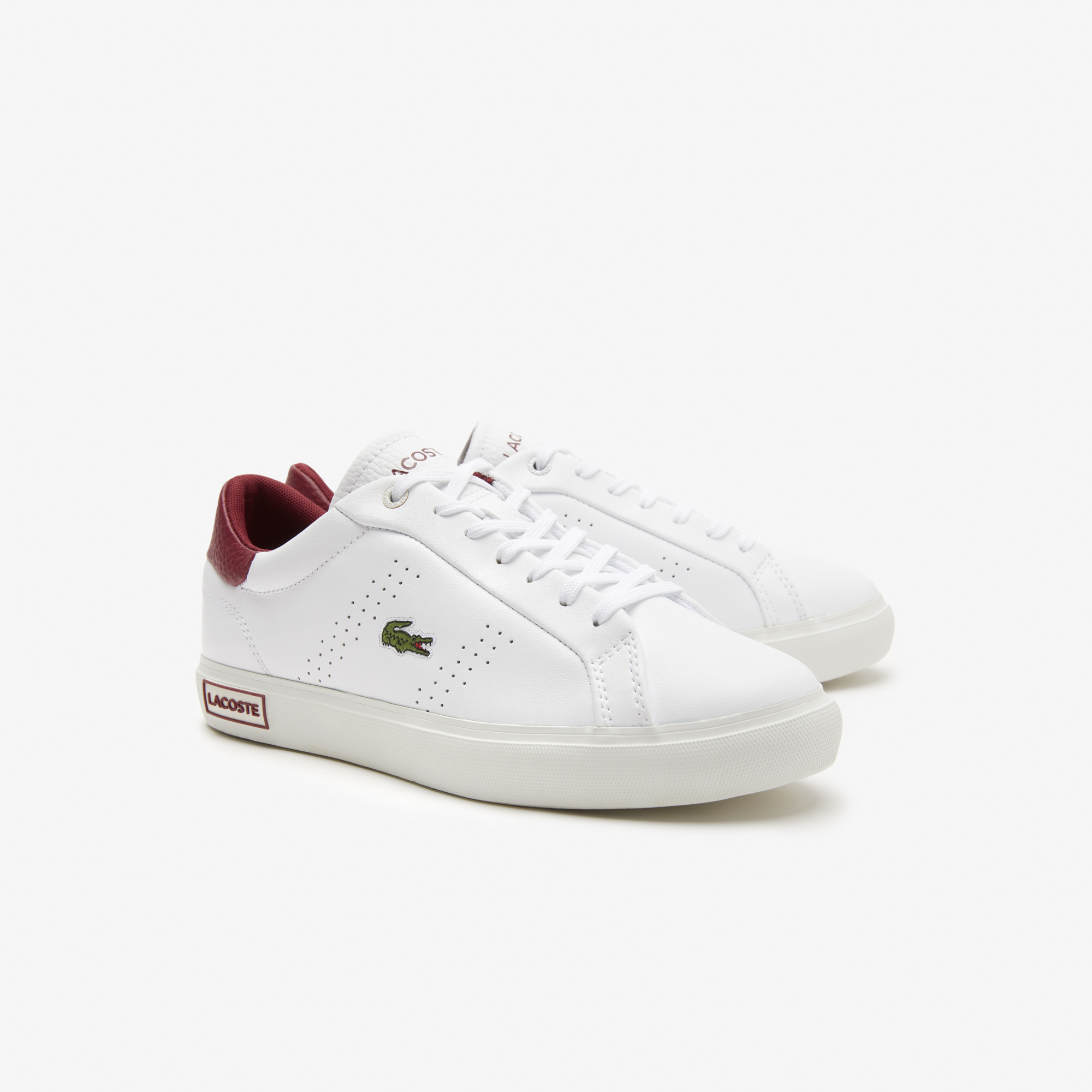 women's lacoste powercourt leather trainers