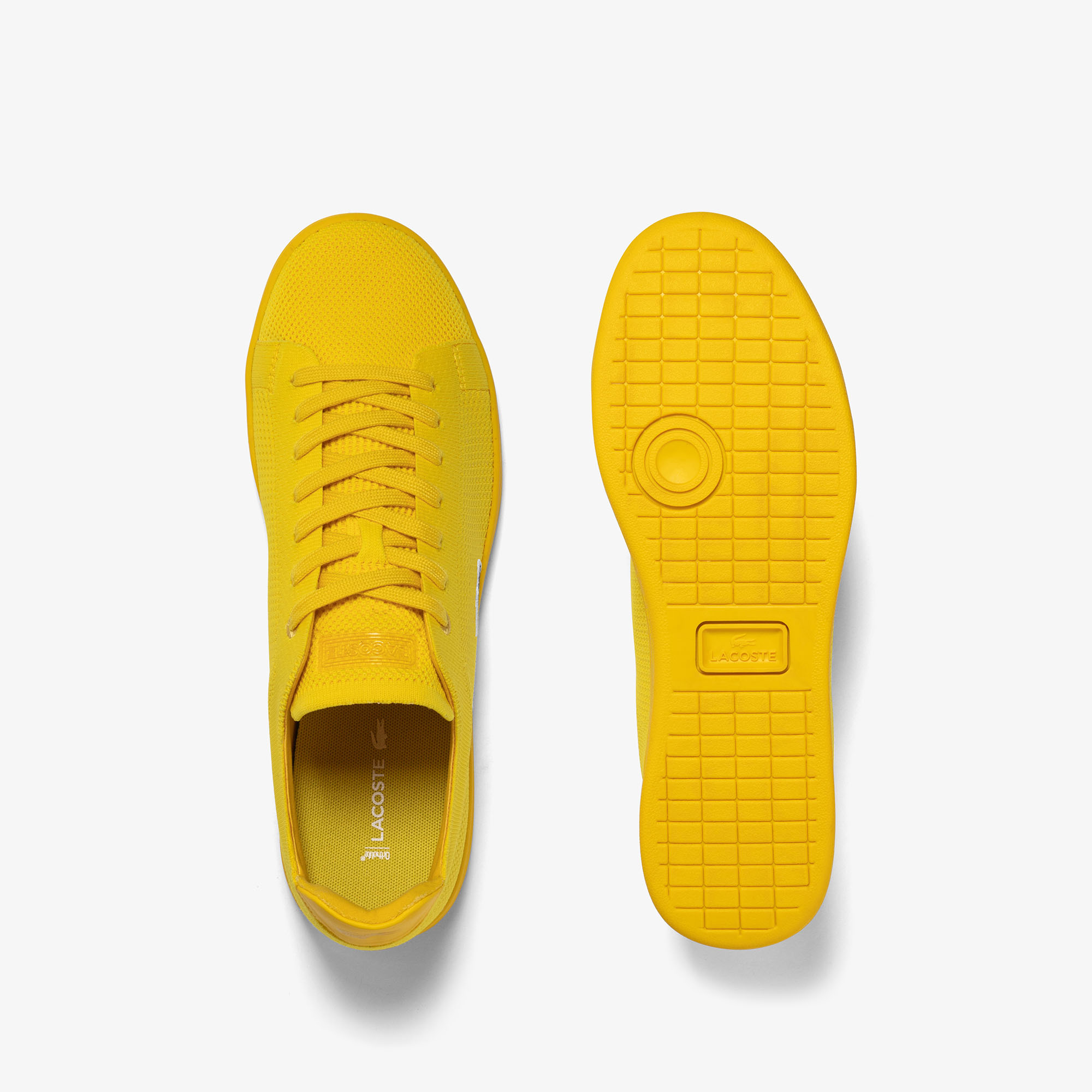 Yellow on sale lacoste shoes