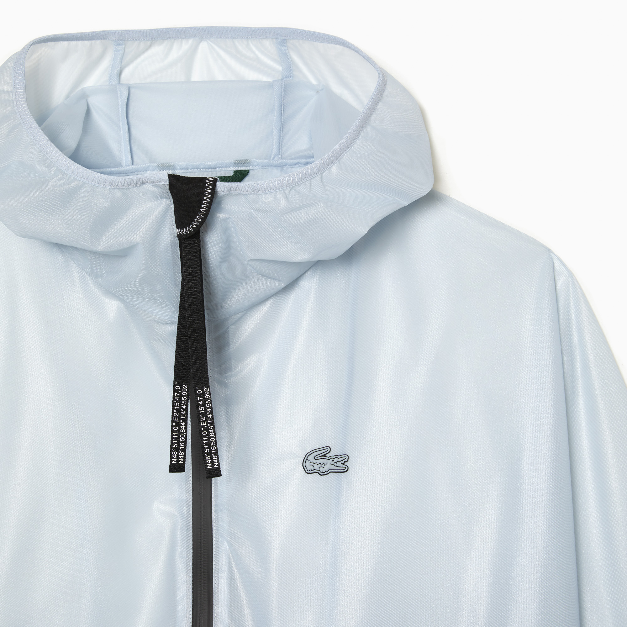 Lacoste windbreaker white online
