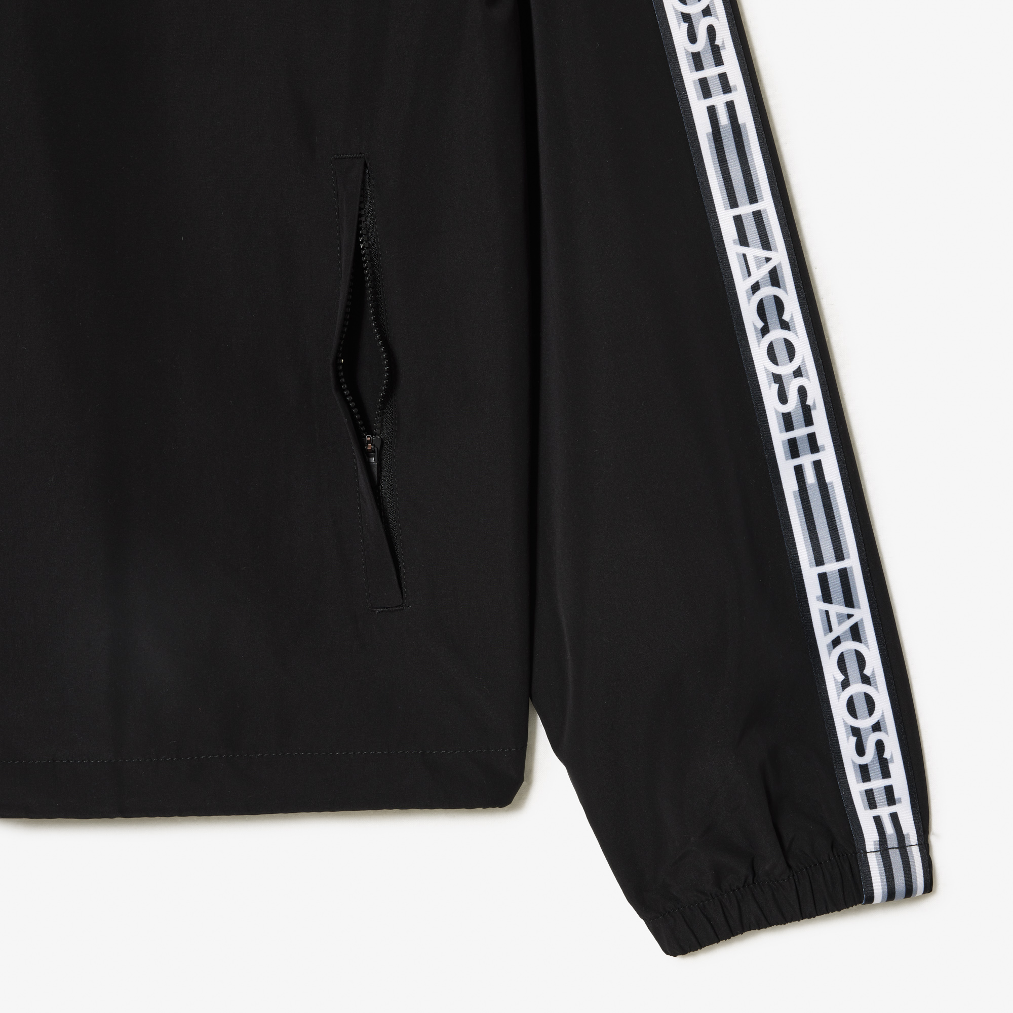 Men s Lacoste Short Recycled Polyester Track Jacket LACOSTE