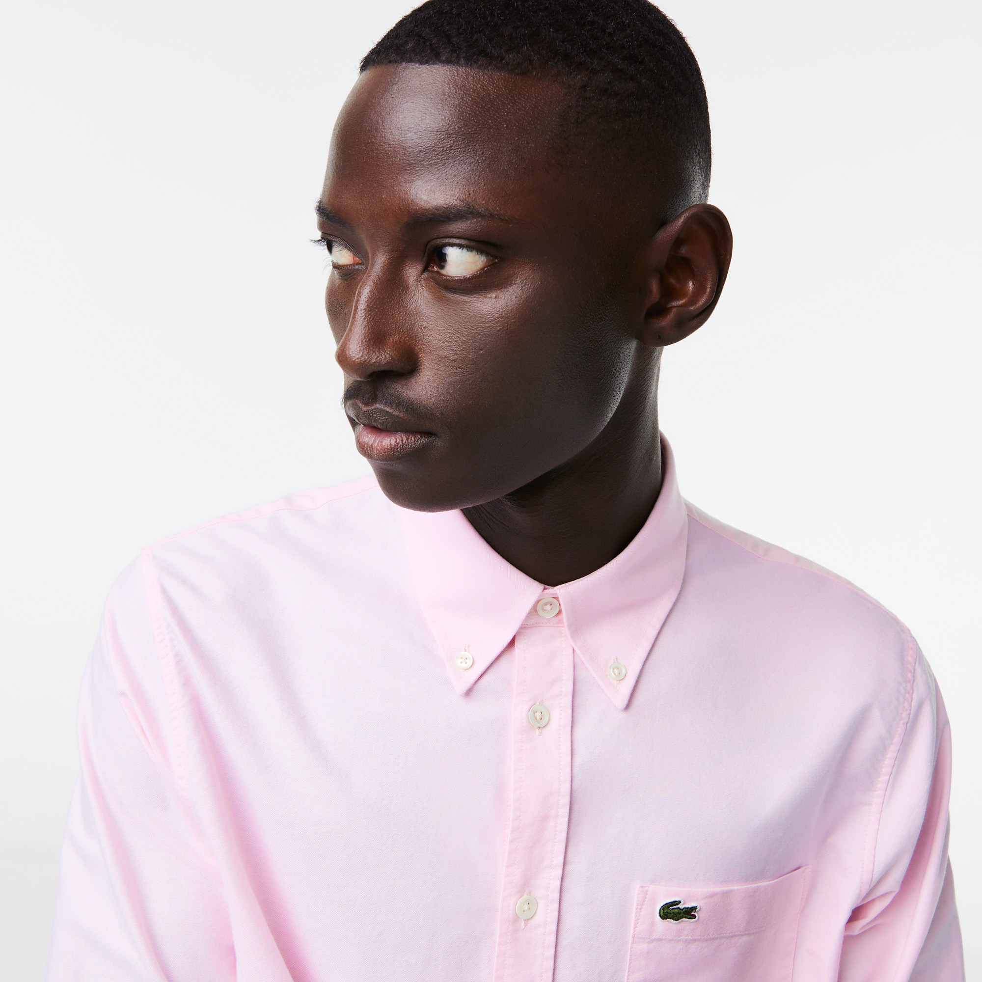 Mens pink deals lacoste shirt
