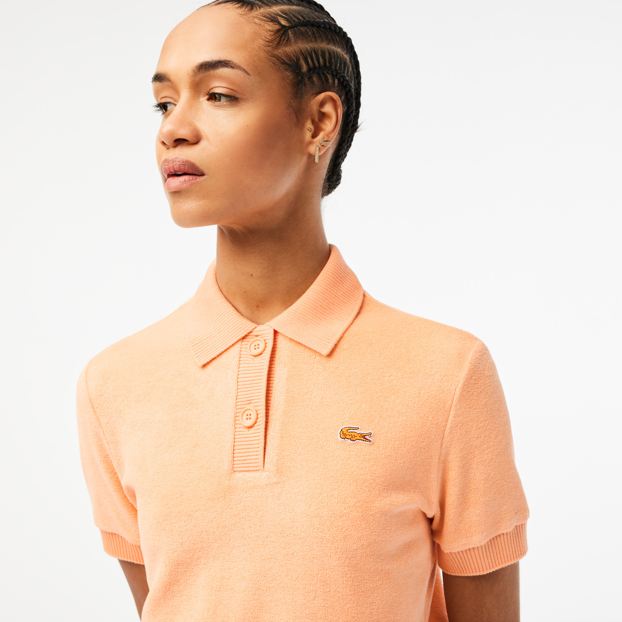 Orange top lacoste polo