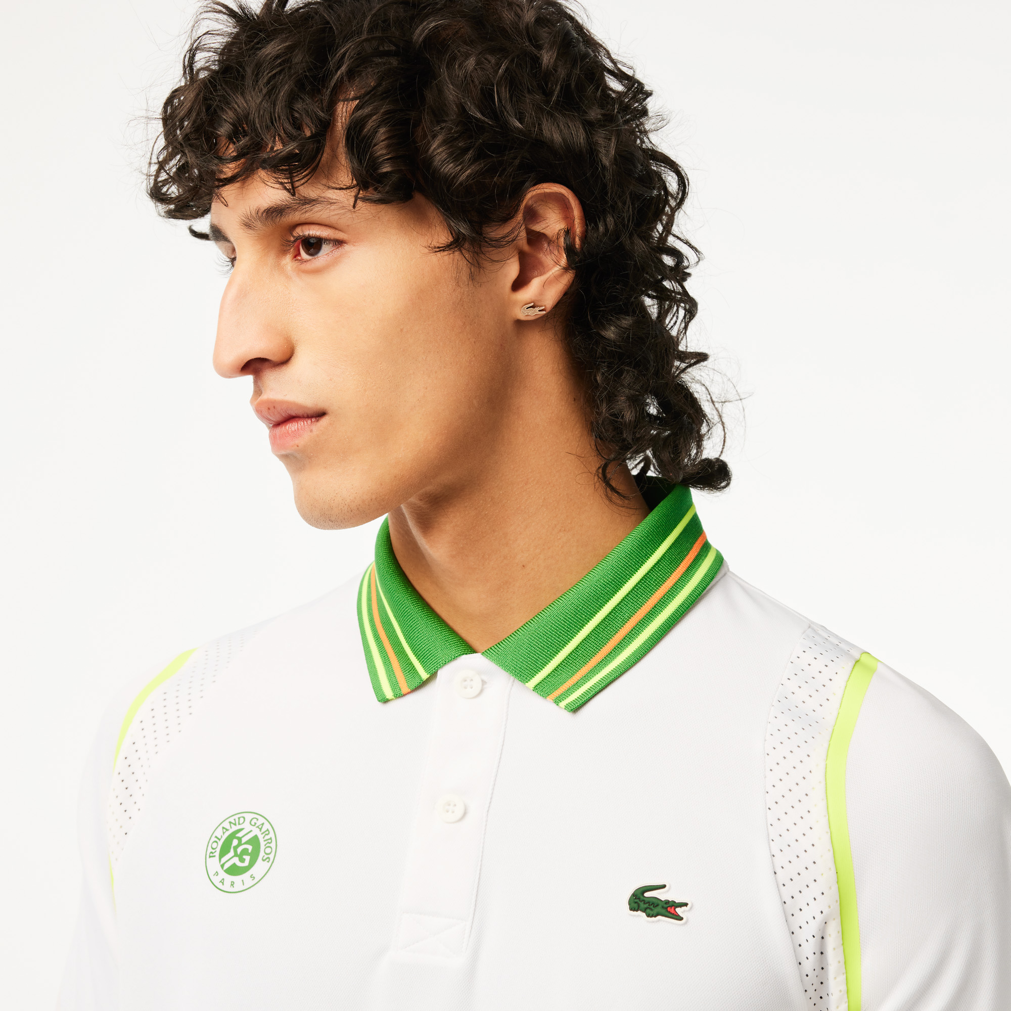 Men s Lacoste Sport Roland Garros Edition Ultra Dry Two Tone Polo
