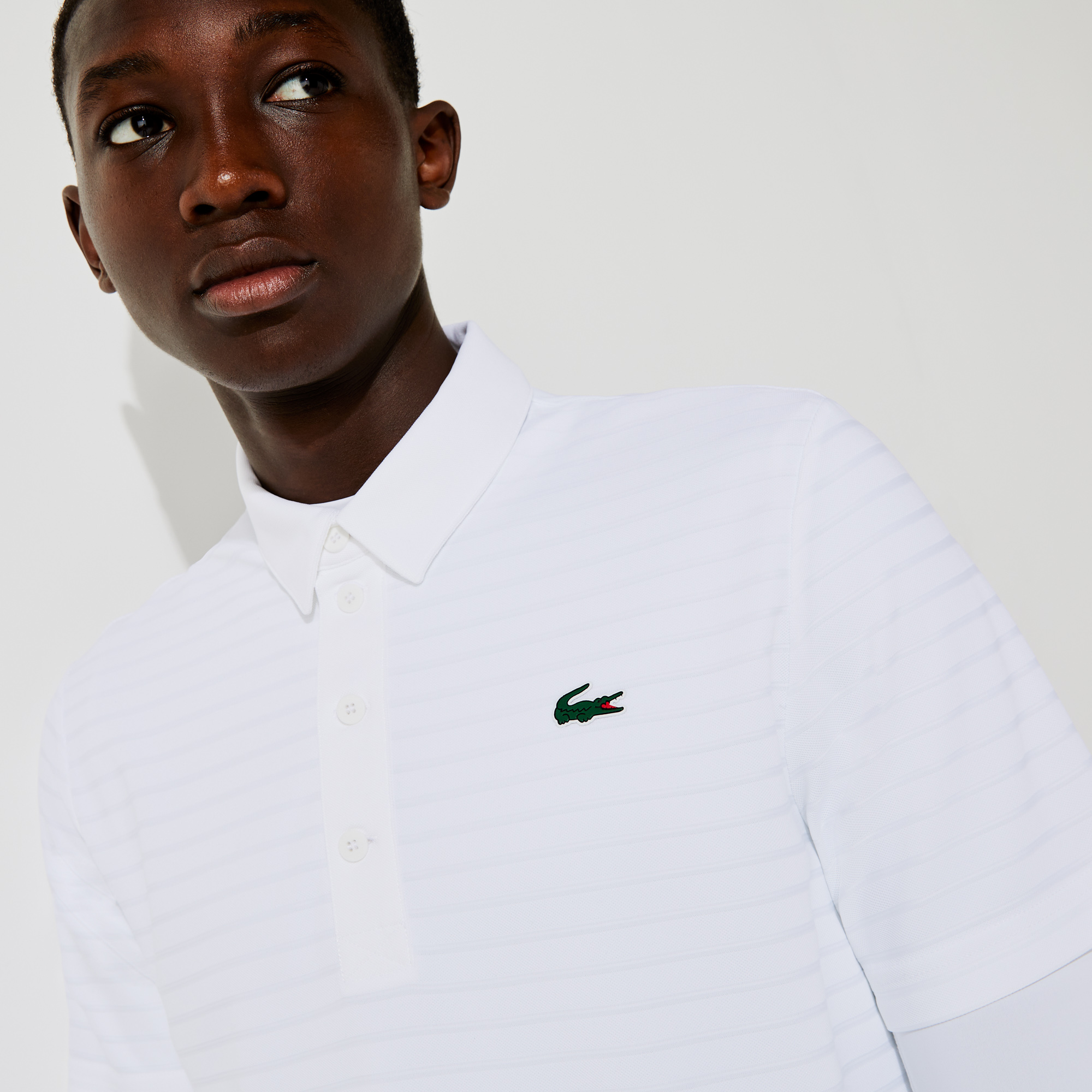 Men s Lacoste Sport Textured Breathable Golf Polo Shirt LACOSTE
