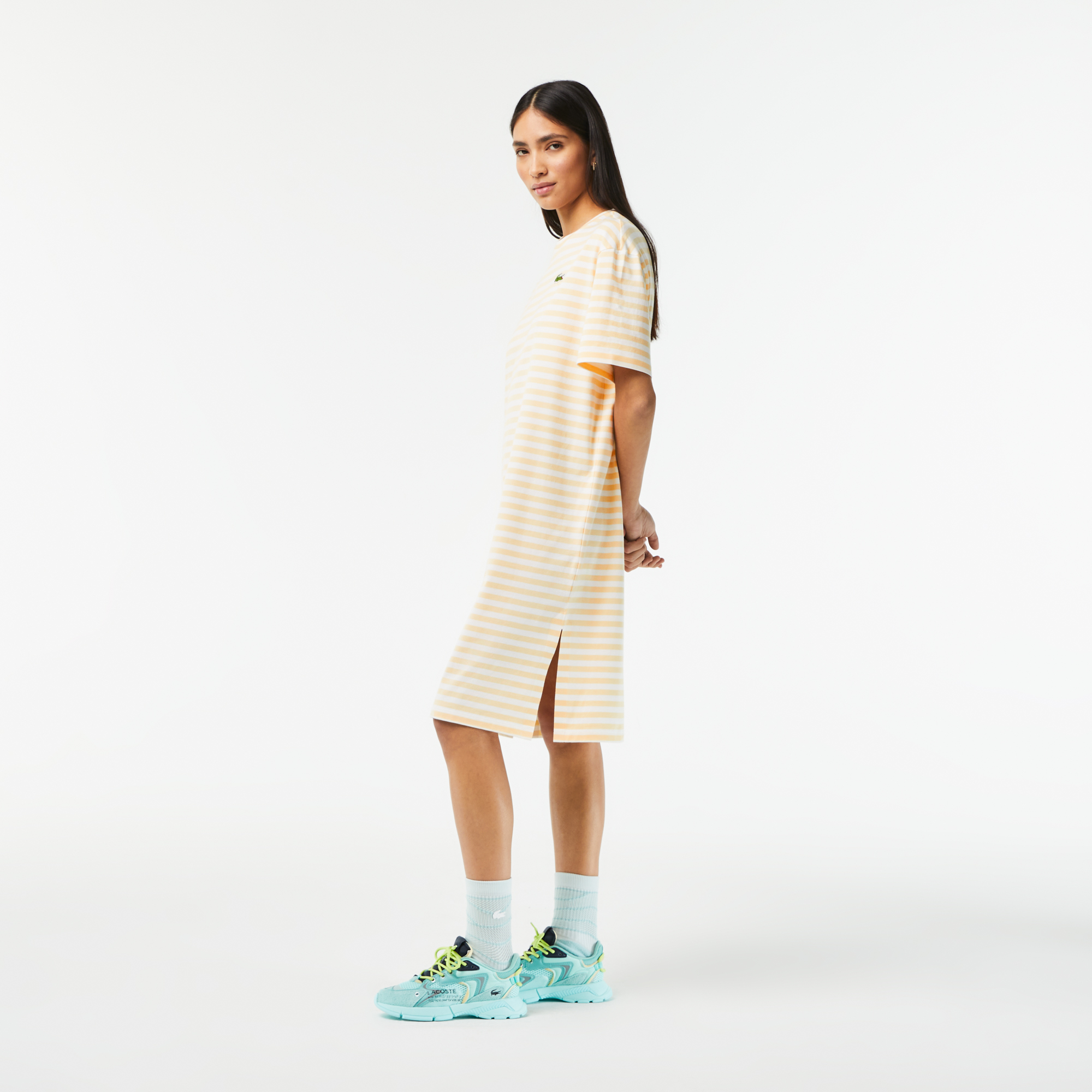 Lacoste women's t shirt dress sales