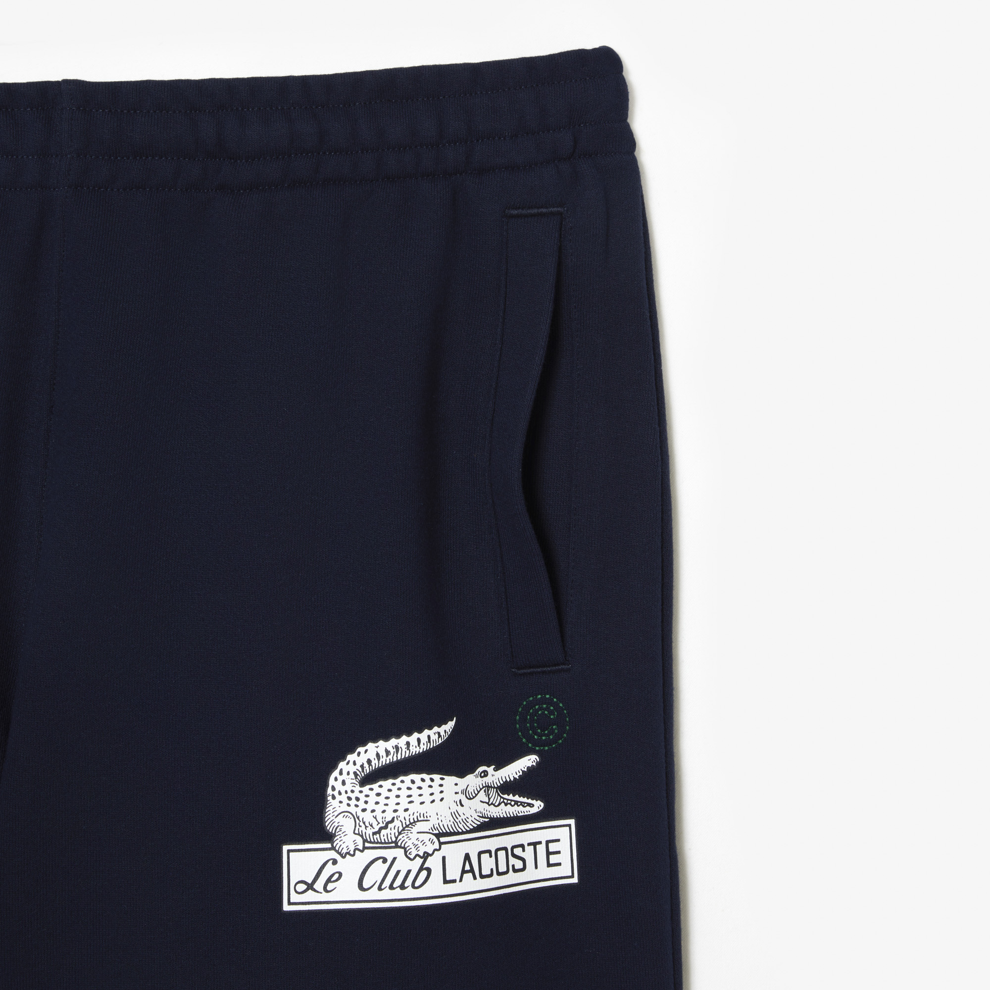 Lacoste navy deals fleece shorts