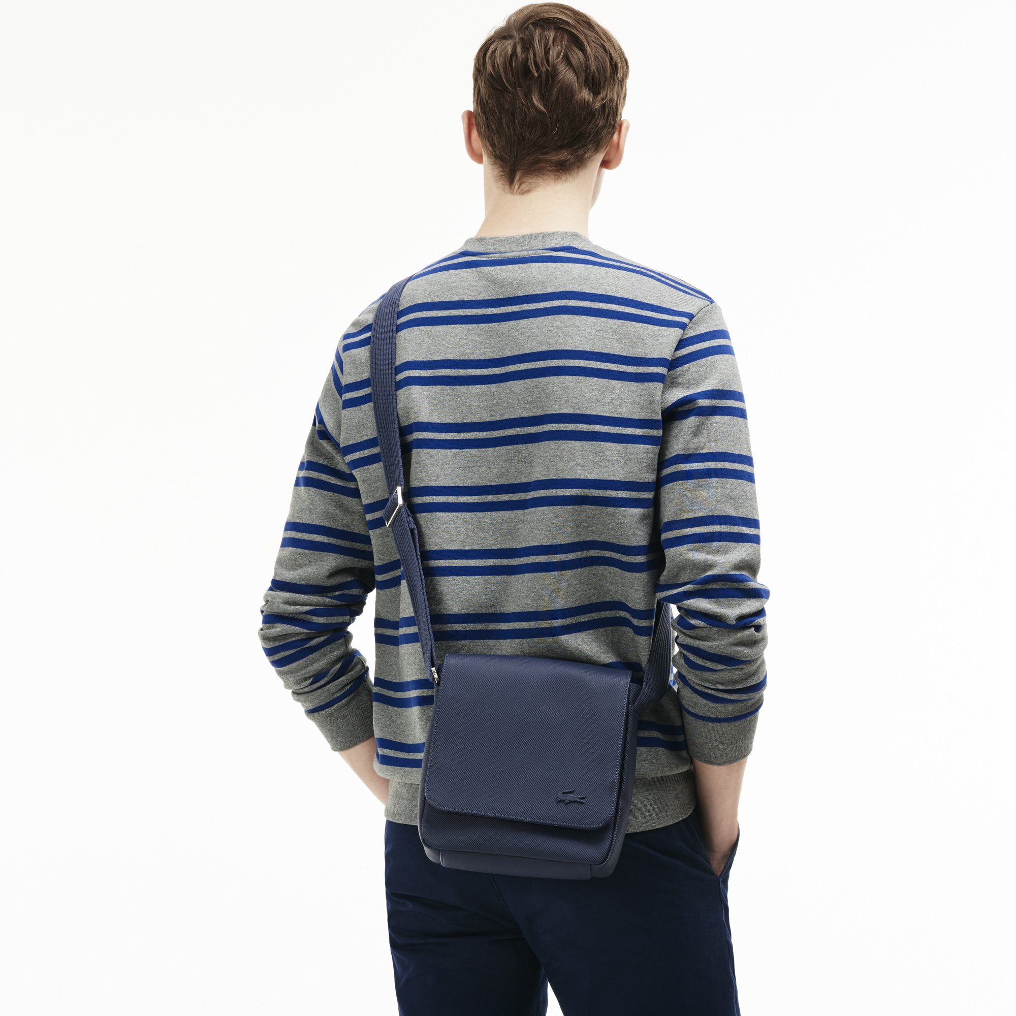 Lacoste men's flap crossover new arrivals bag