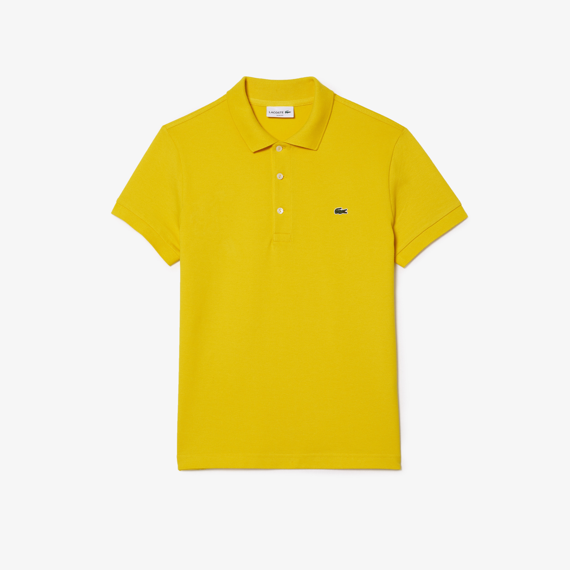 Mens yellow shop lacoste polo