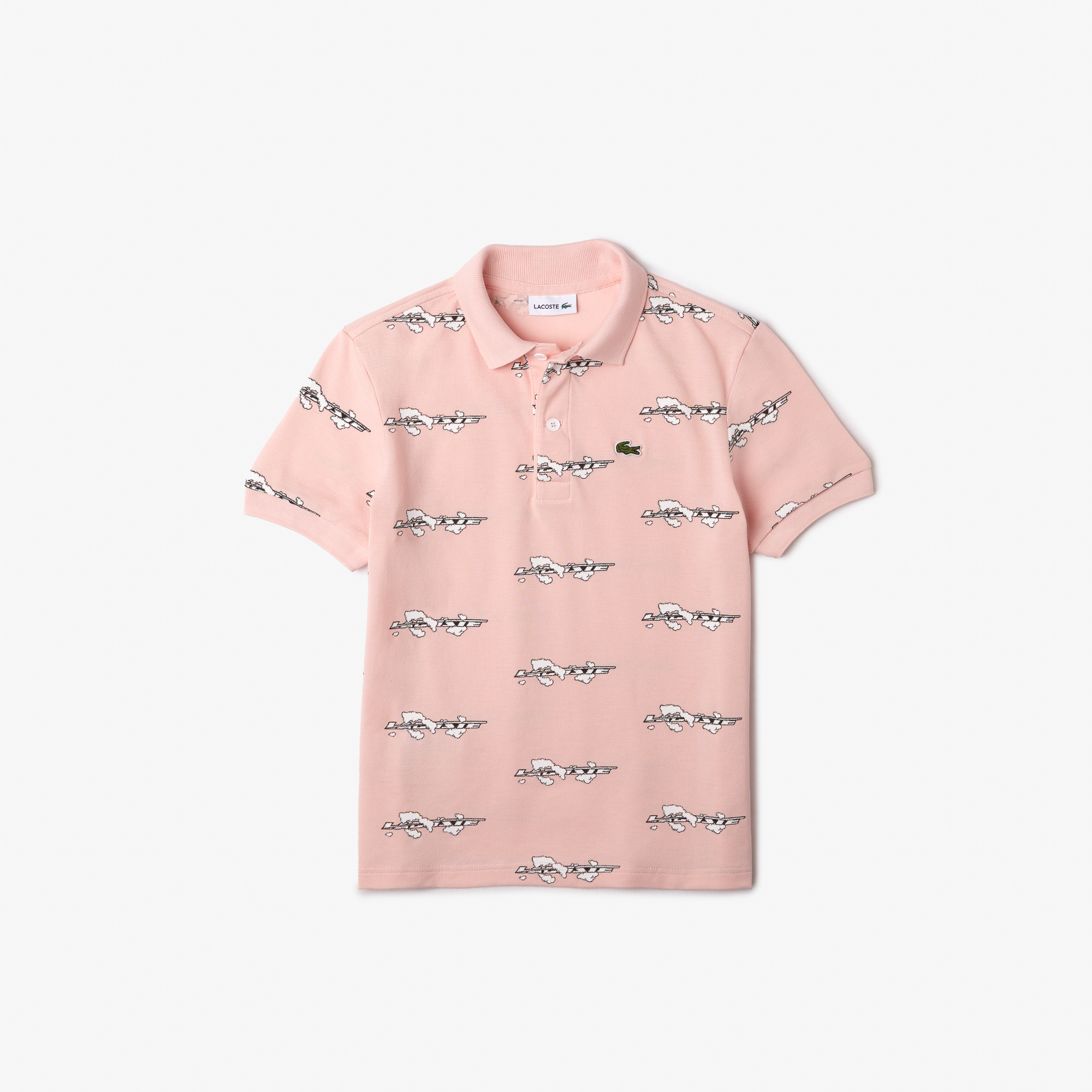 Boys Lacoste Printed Organic Cotton Polo Shirt LACOSTE