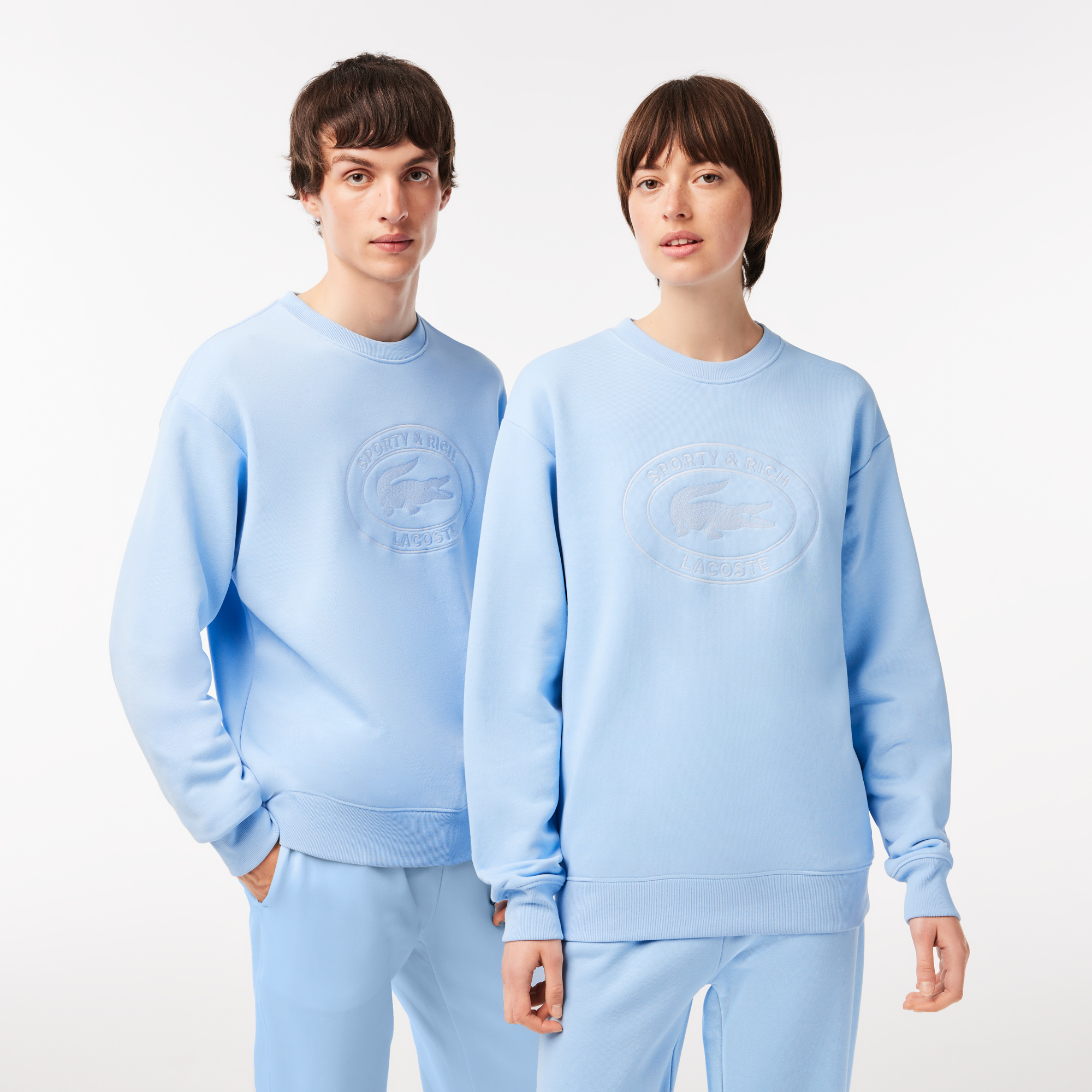Lacoste baby blue sweatshirt deals