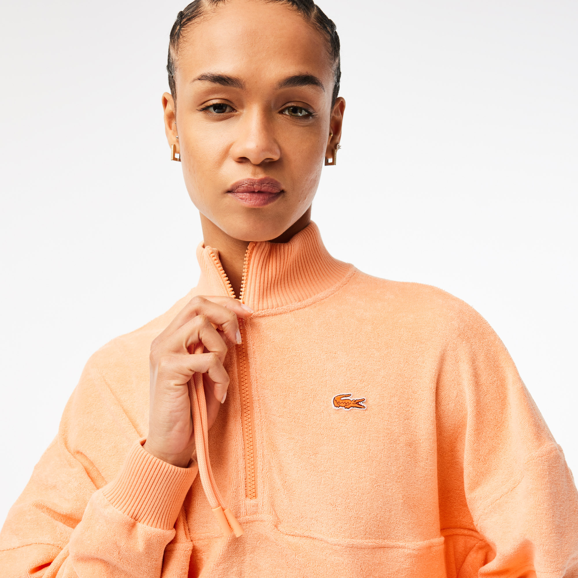 Lacoste fleece shop half zip