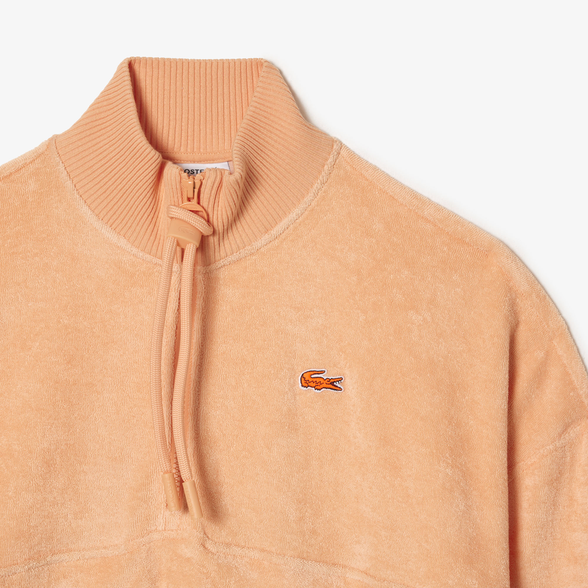 Supreme lacoste velour shop half zip
