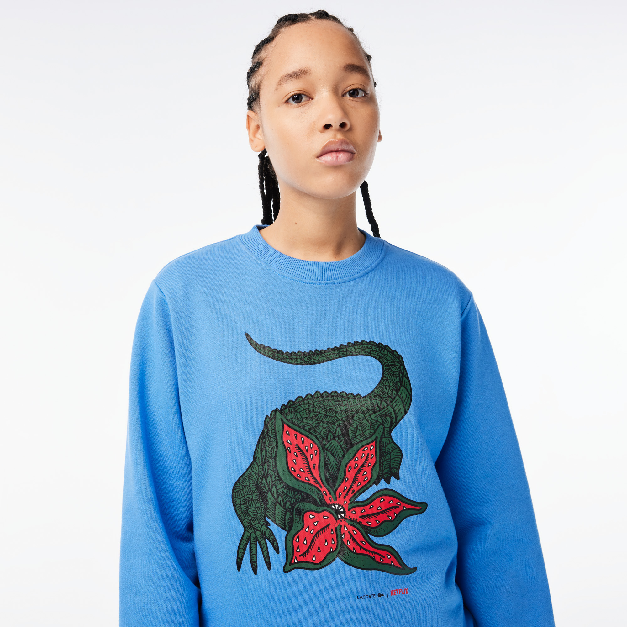 Women s Lacoste X Netflix Loose Fit Organic Cotton Fleece