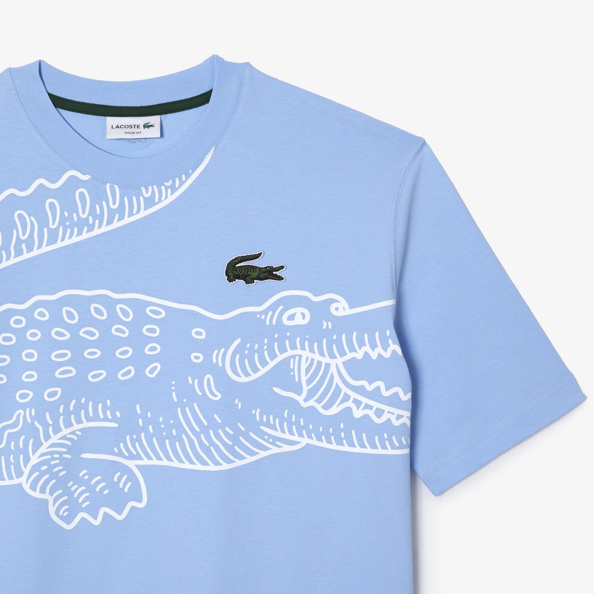 T shirt lacoste bande top croco