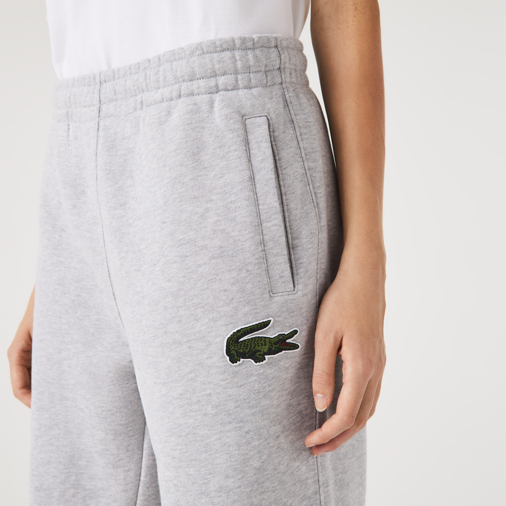 Jogging lacoste gris homme deals
