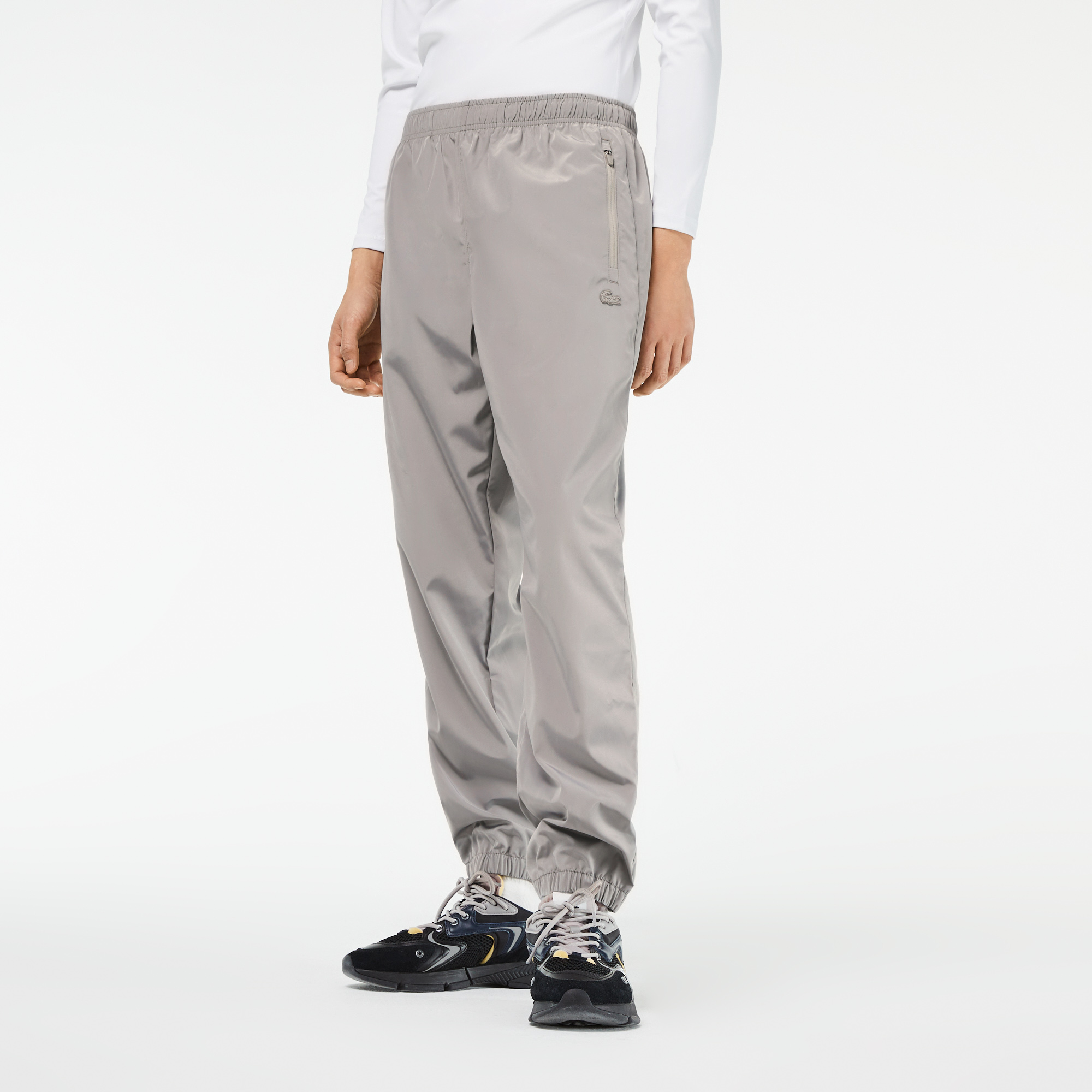 Grey lacoste guppy pants hotsell