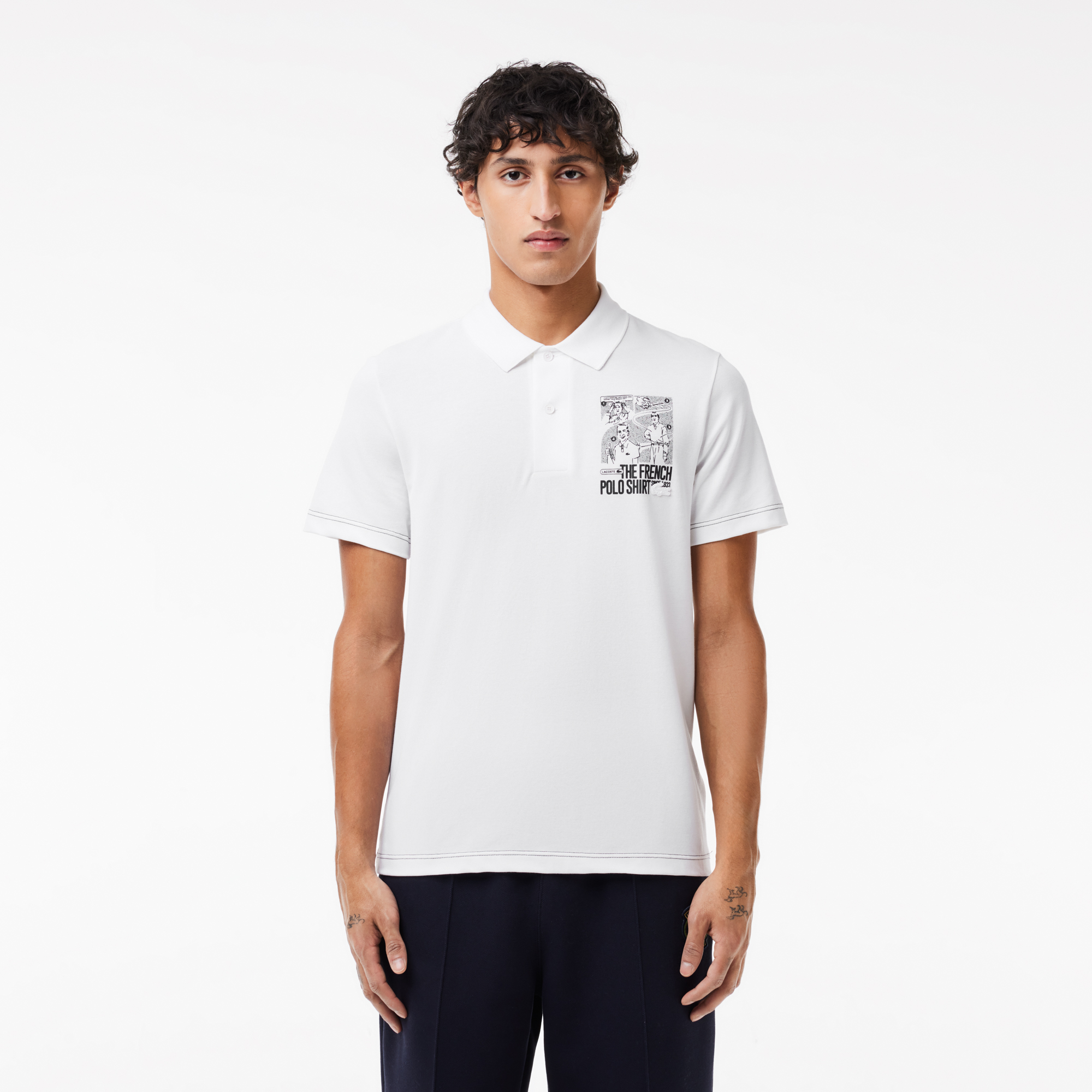 Back and Front Print Lacoste Movement Polo Shirt LACOSTE