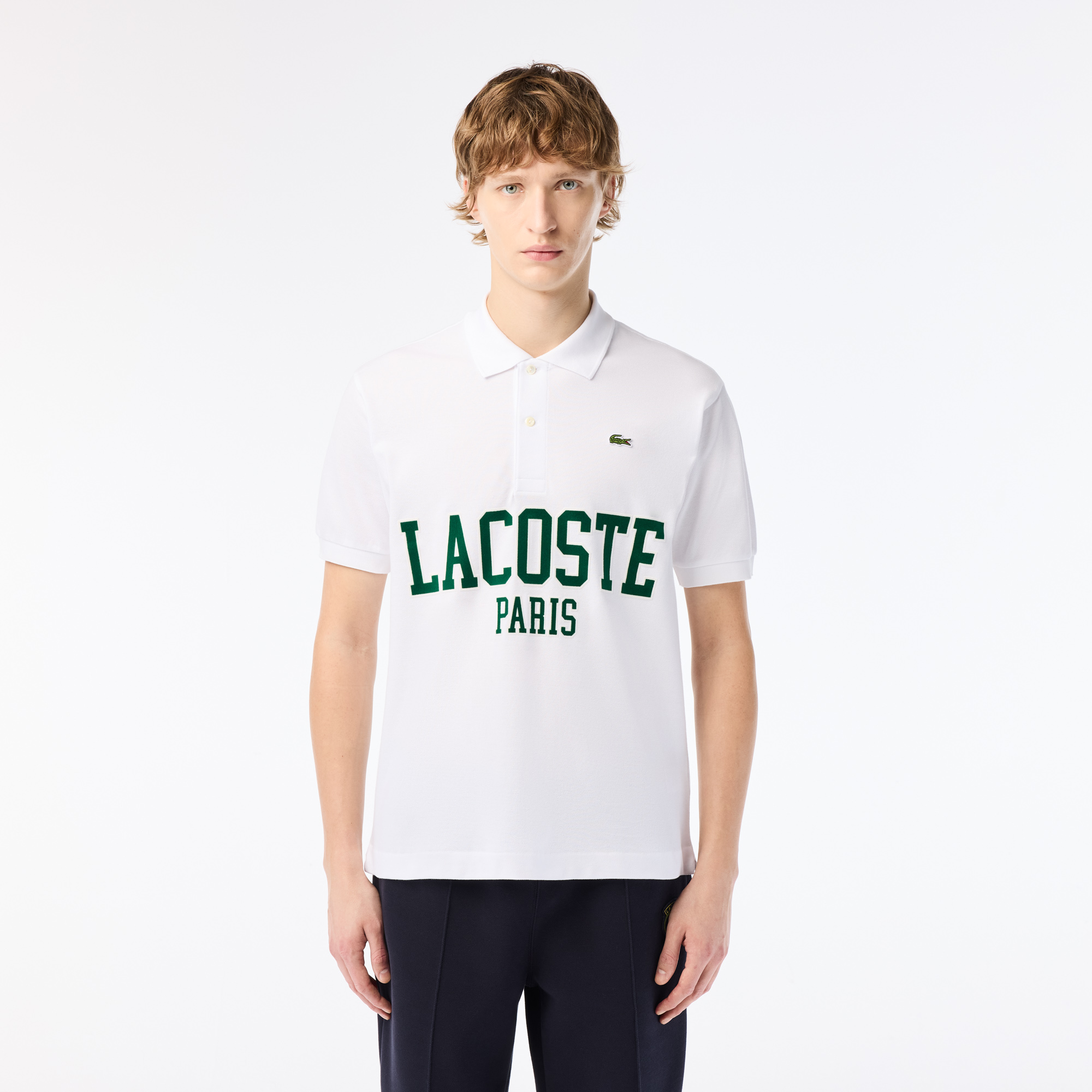 Original L.12.12 Lacoste Flocked Pique Polo Shirt LACOSTE