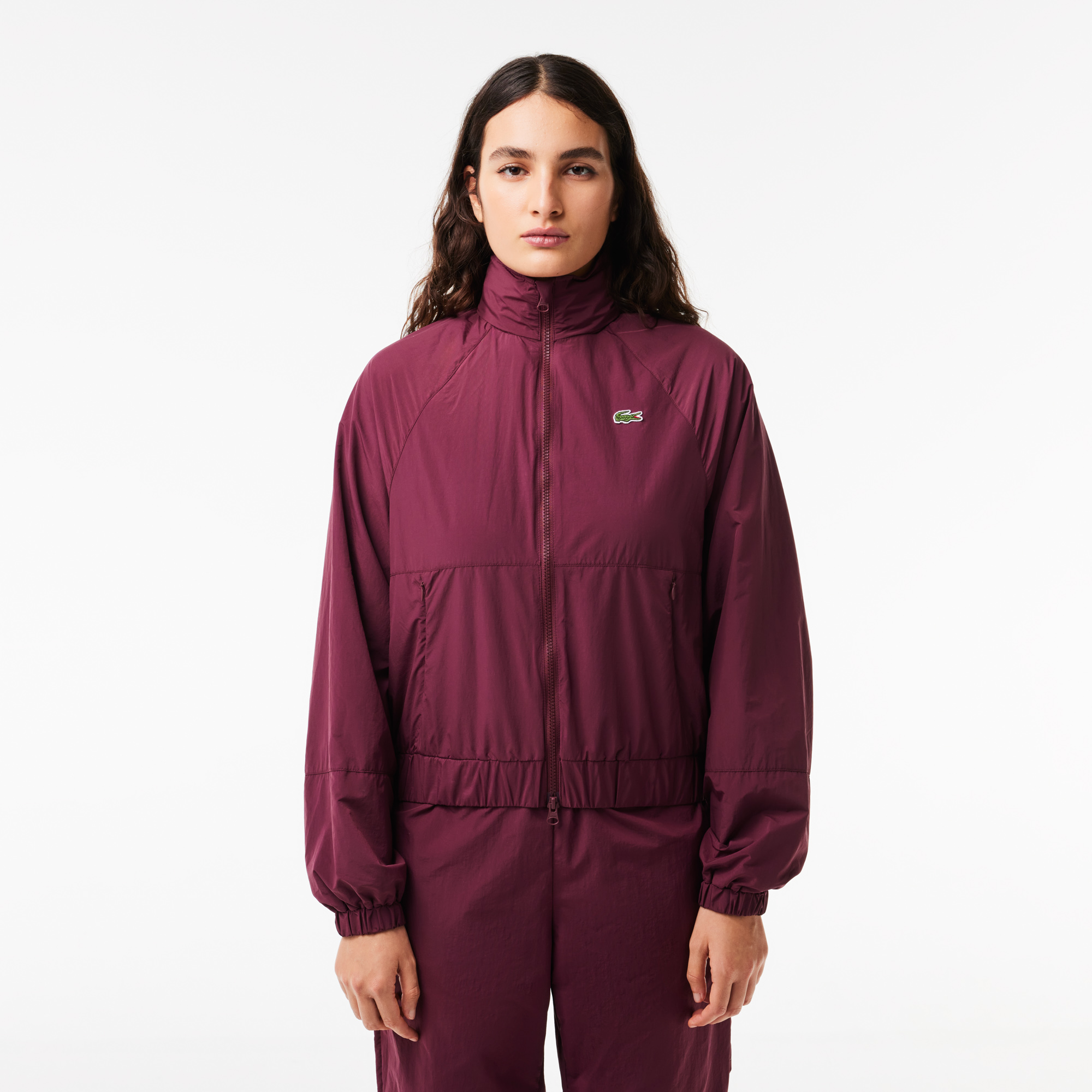 Lacoste nylon track jacket discount