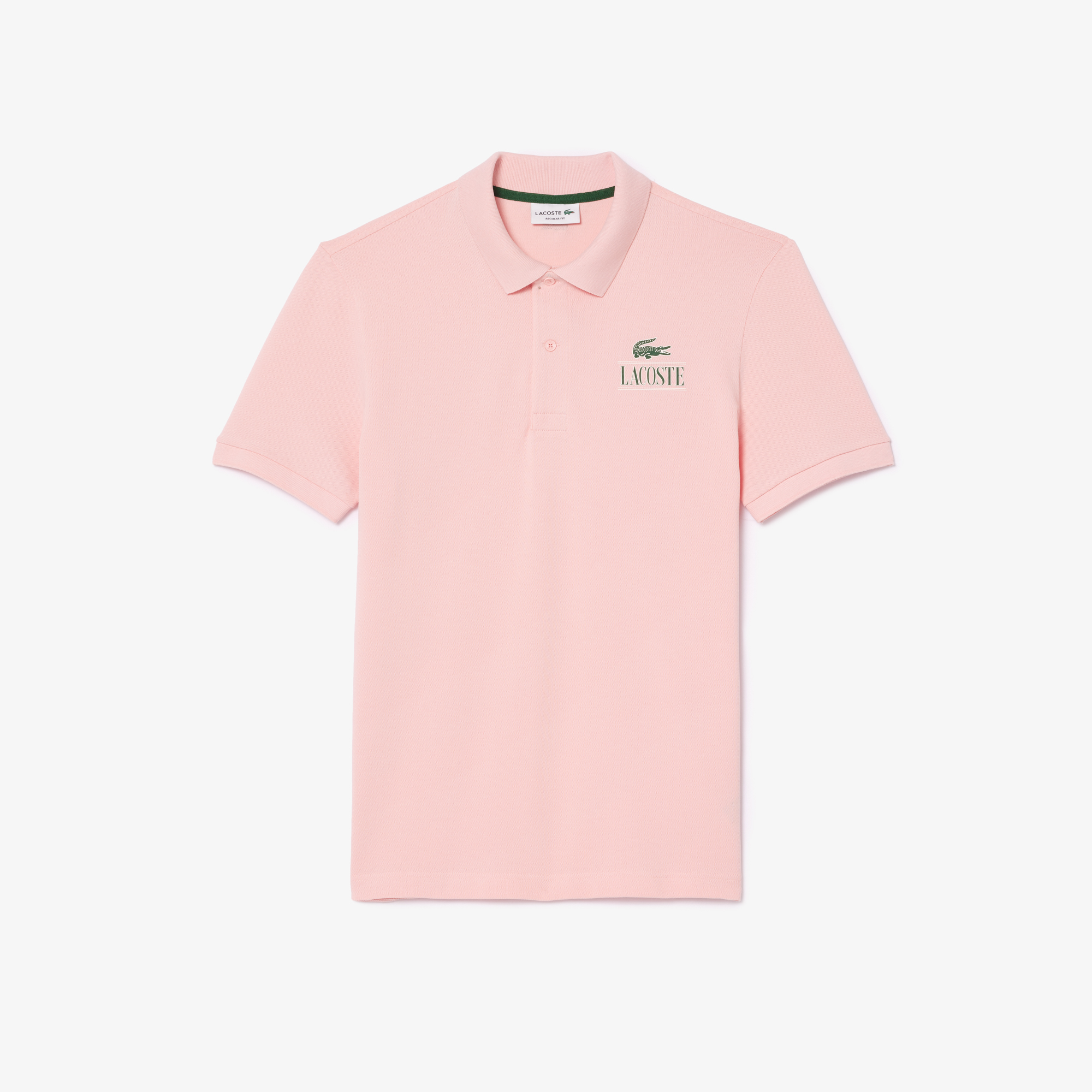 Lacoste Signature Print Stretch Pique Polo Shirt LACOSTE