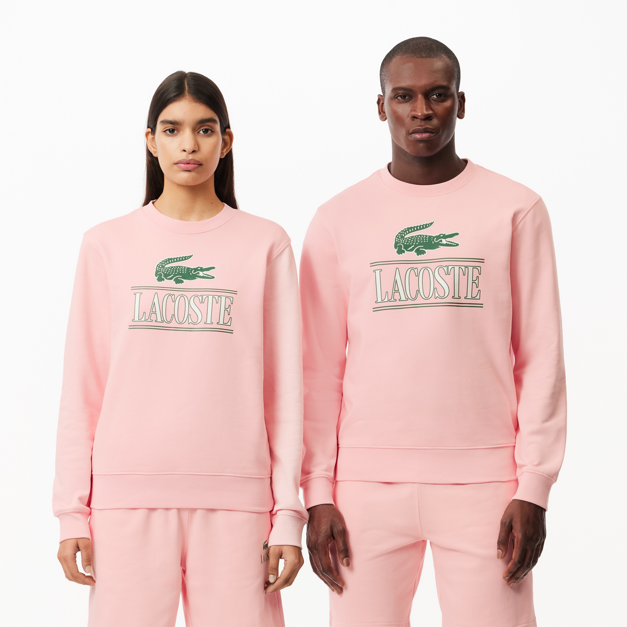 Cotton Fleece Branded Jogger Sweatshirt LACOSTE