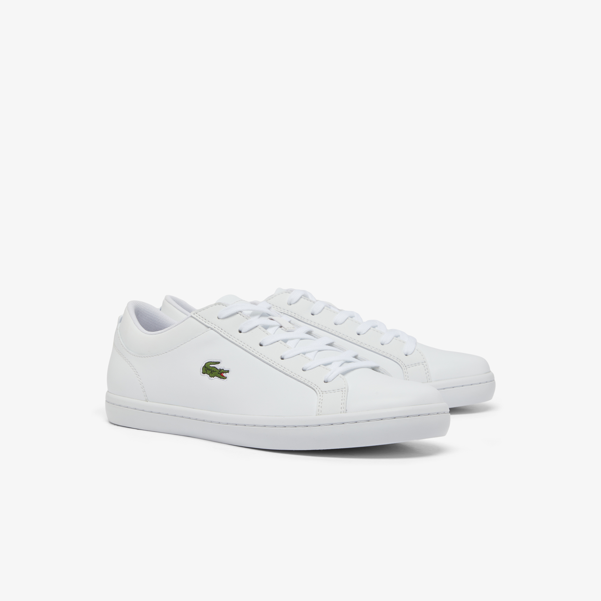 Men s Straightset Leather Trainers LACOSTE