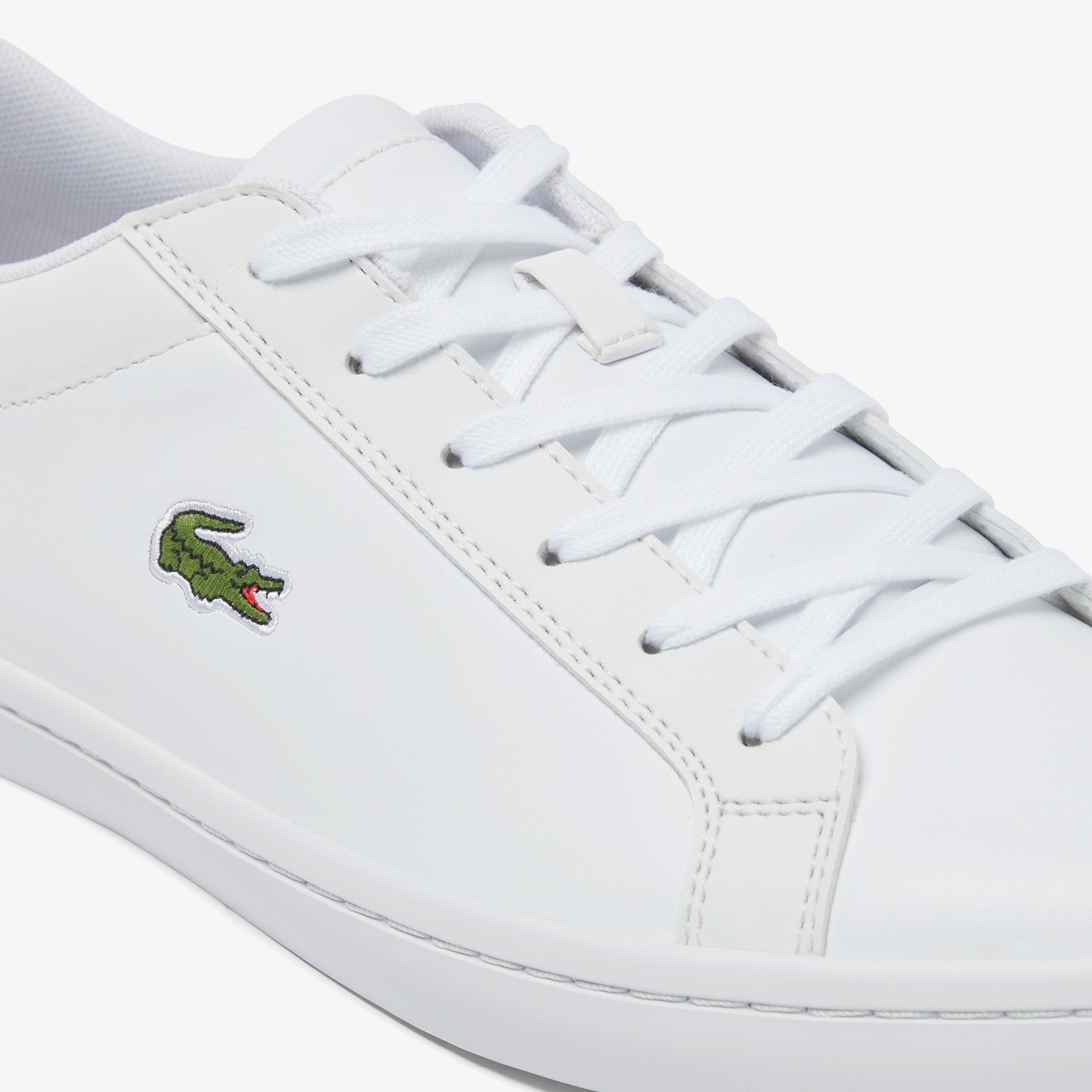Men s Straightset Leather Trainers LACOSTE