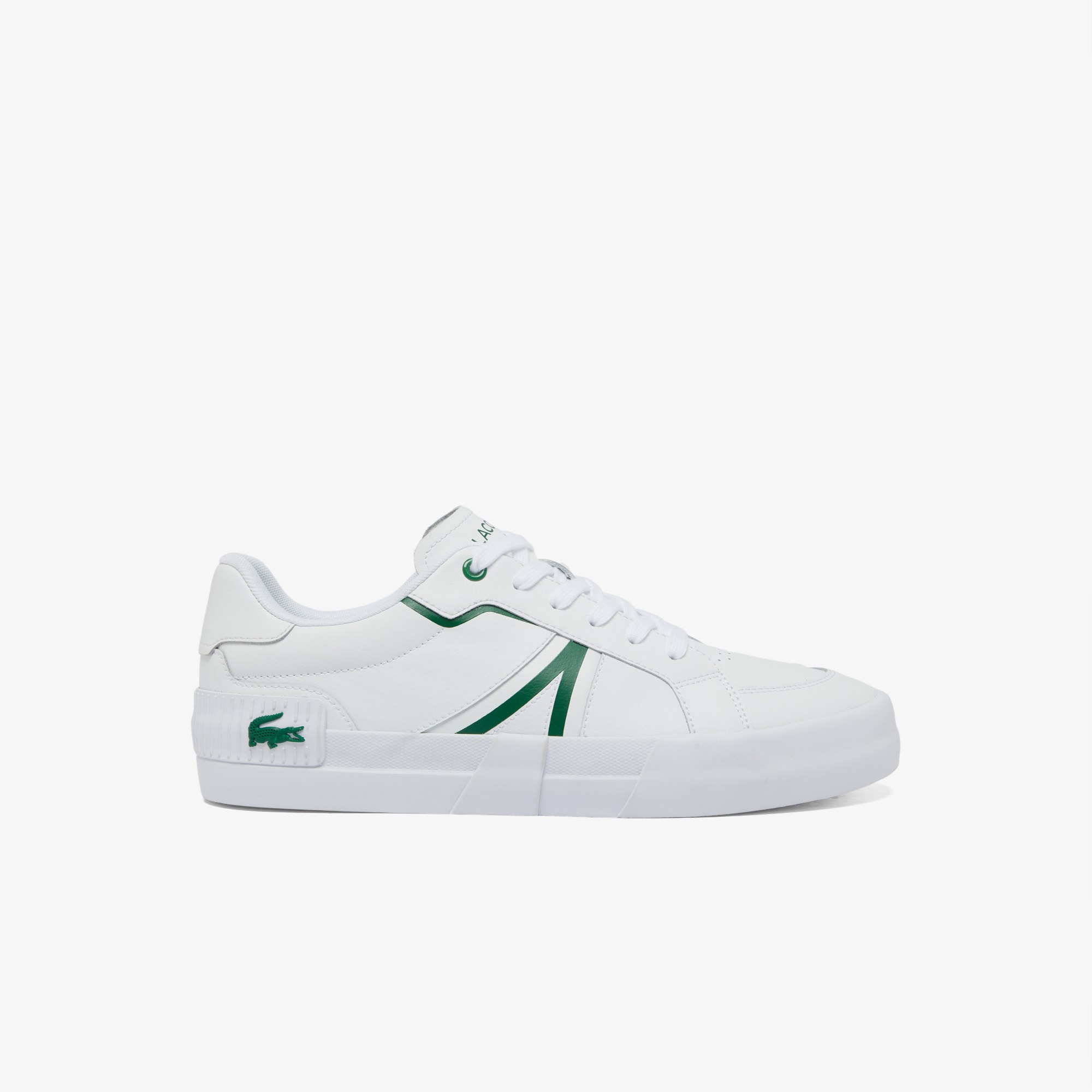 Lacoste white leather shoes sales