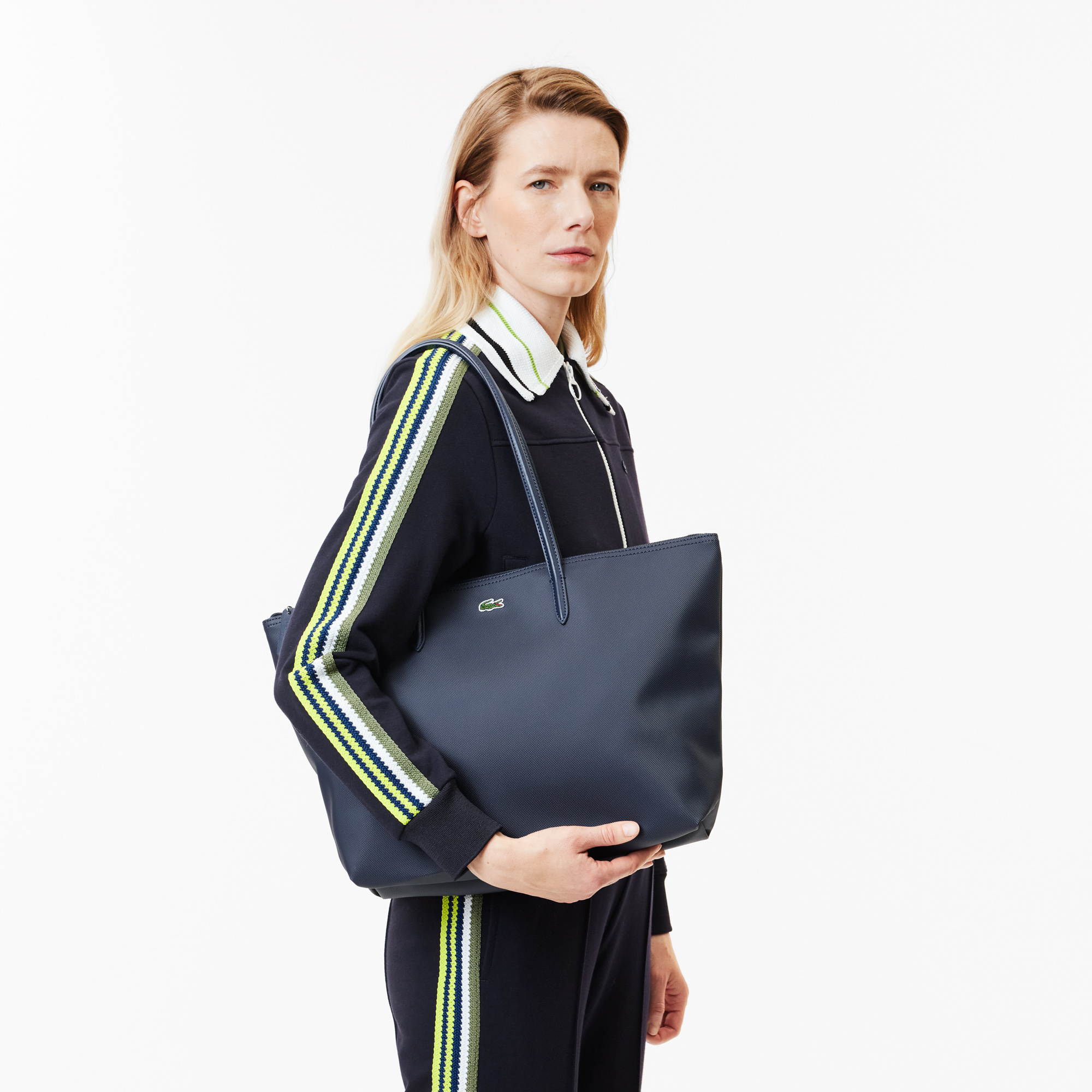 Lacoste concept zip tote bag outlet