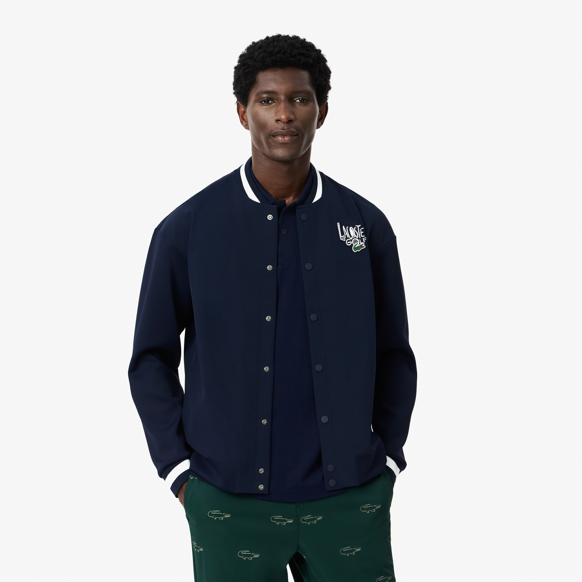 Varsity Water Repellent Golf Windbreaker LACOSTE
