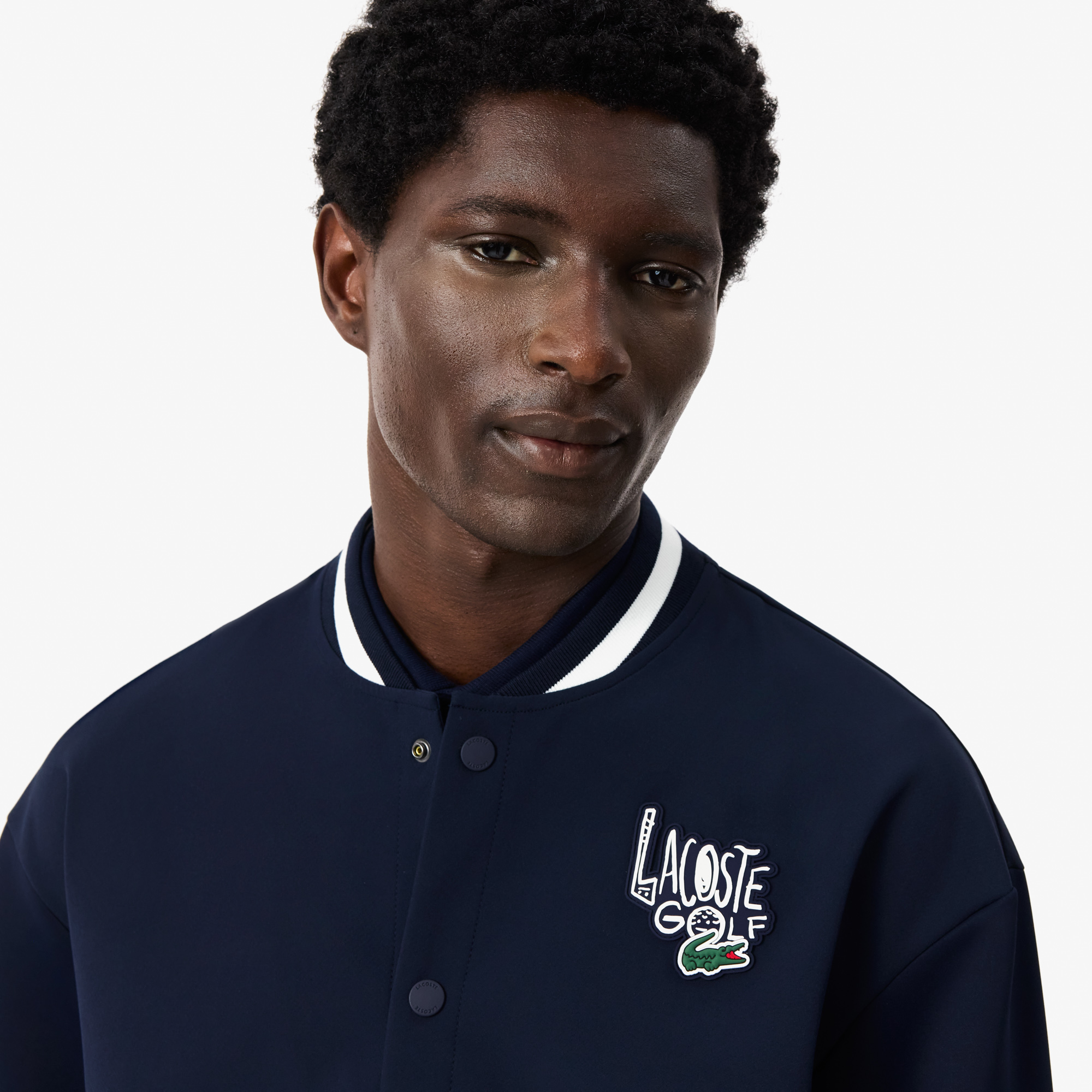 Golf lacoste varsity jacket outlet