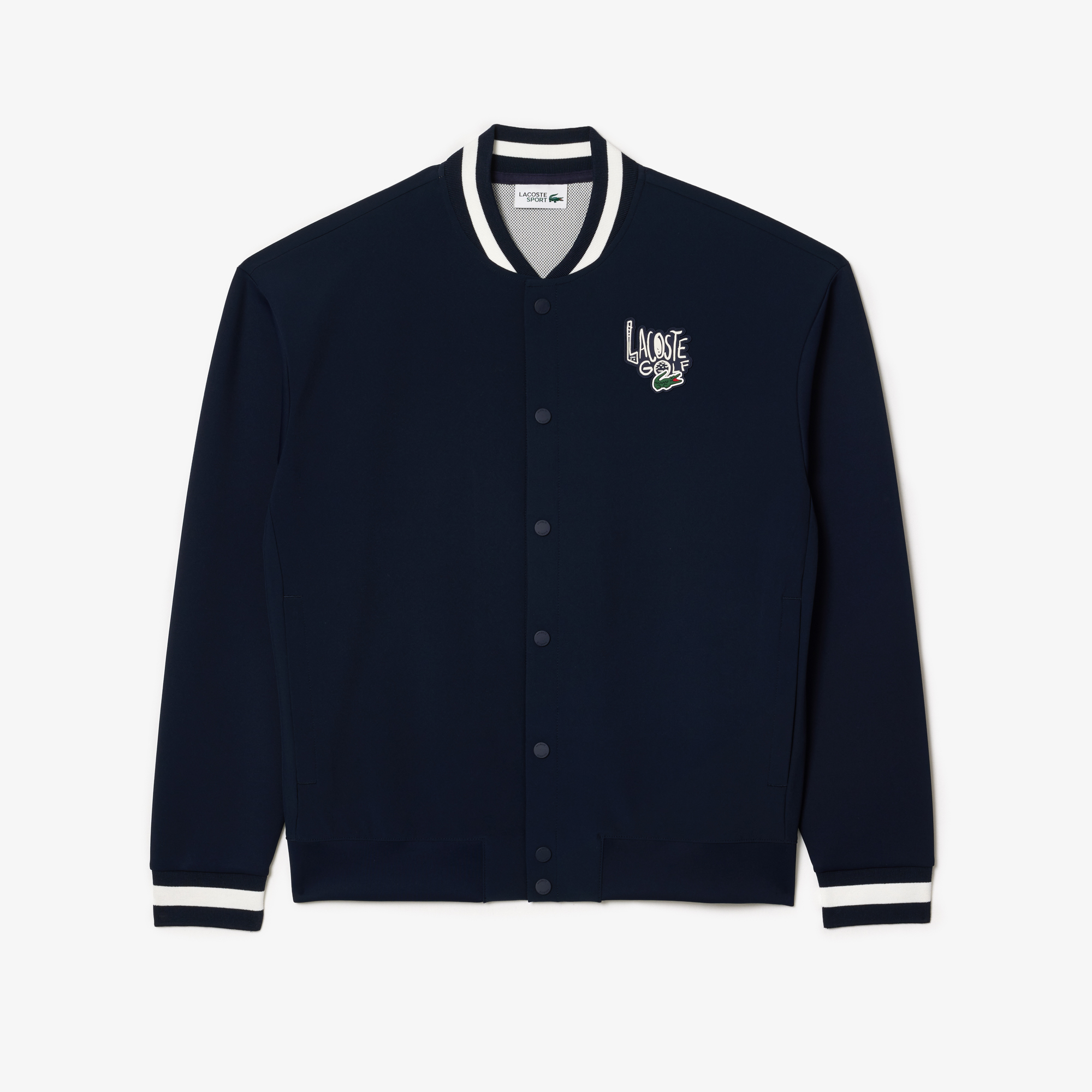 Golf lacoste varsity jacket top