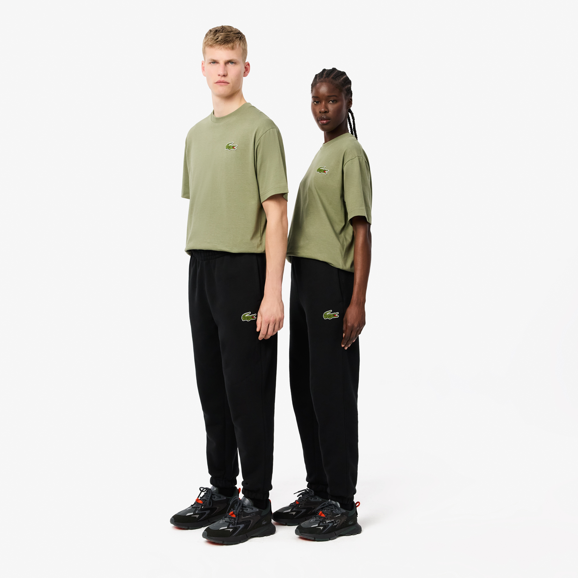 Polo shirt and sweatpants best sale