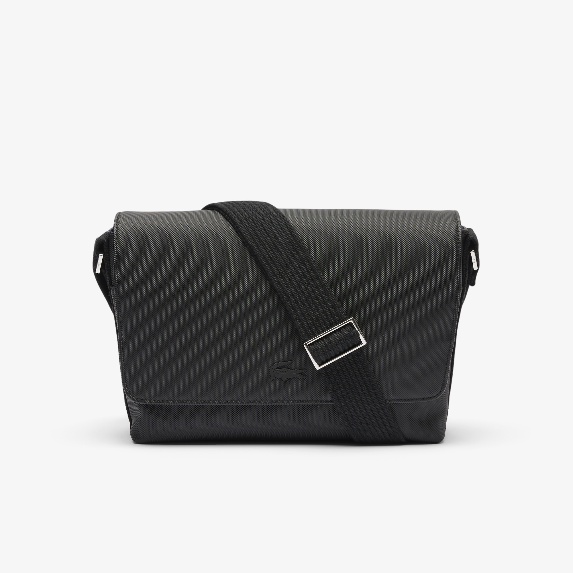 Lacoste messenger bag leather sales