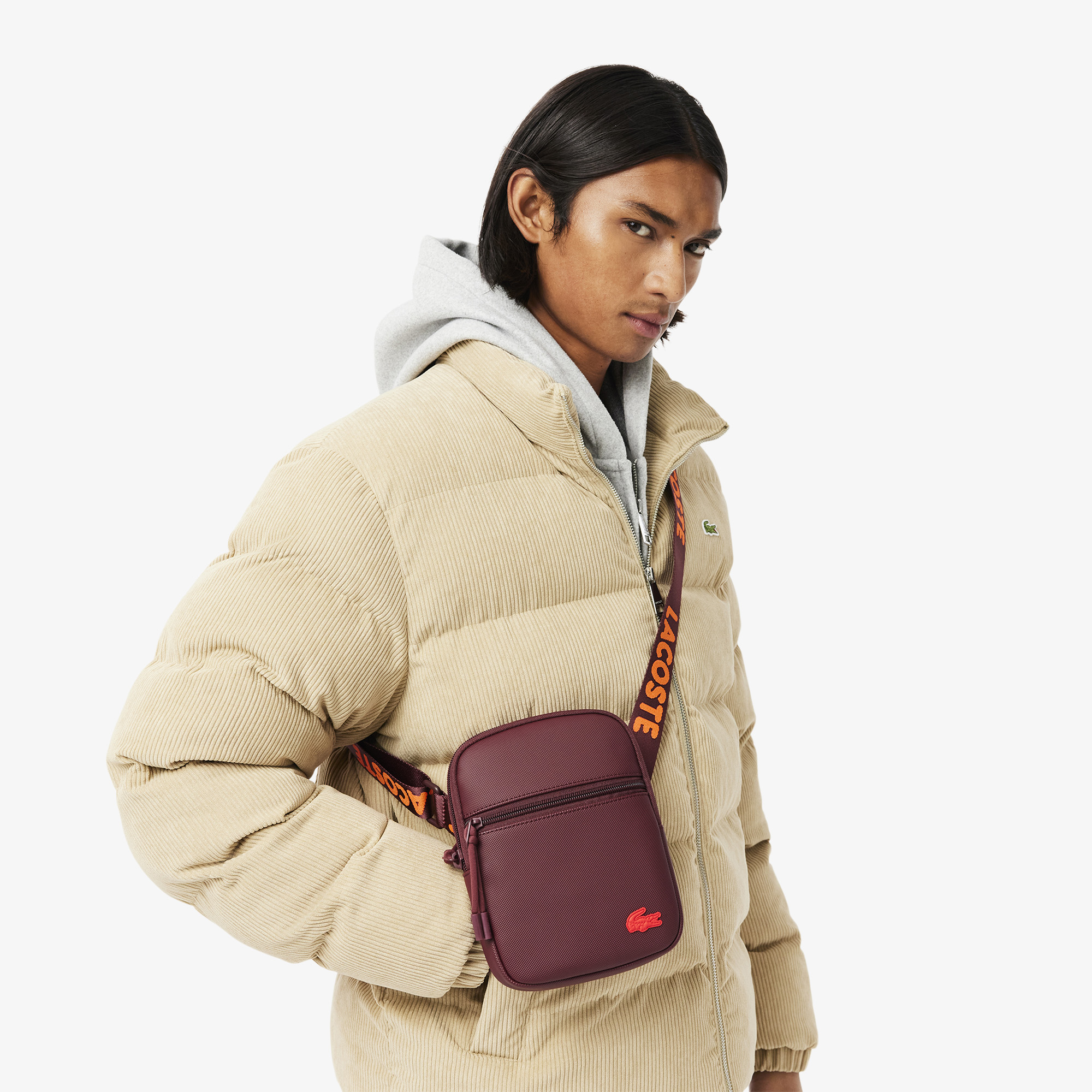Small LCST Slimline Petit Piqué Satchel | LACOSTE