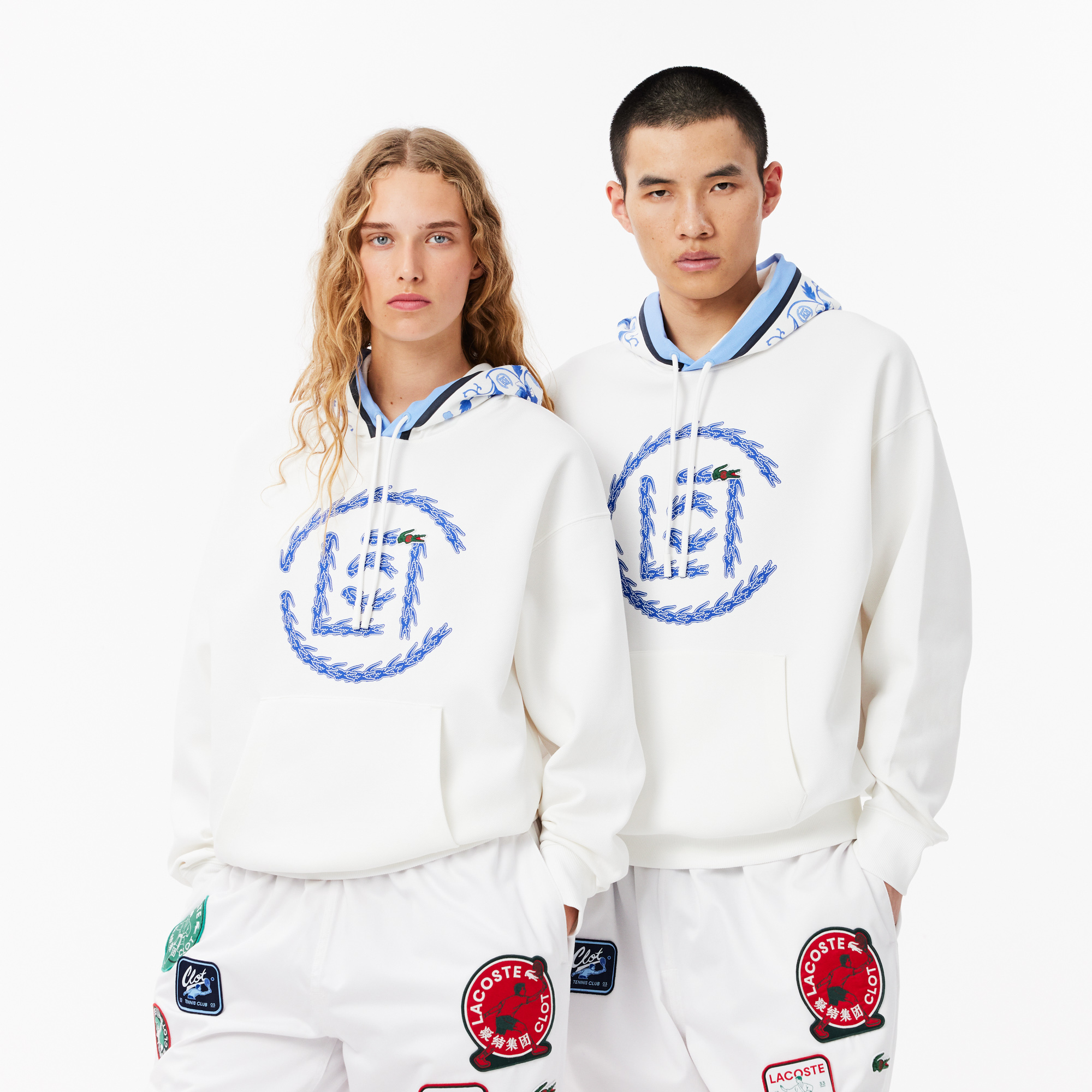 Lacoste x CLOT Loose Fit Hoodie LACOSTE