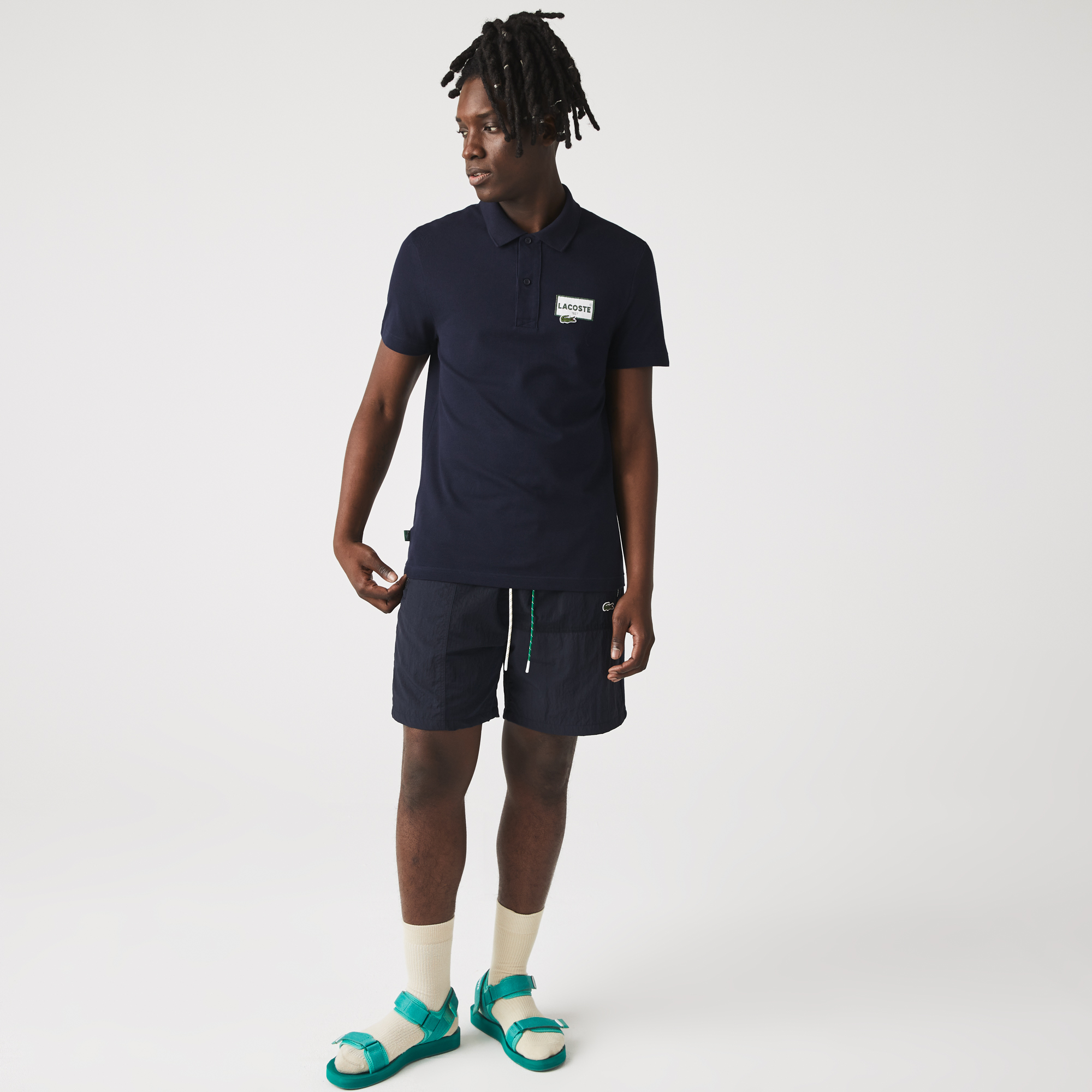 Men's Heritage Lacoste Regular Fit Badge Cotton Piqué Polo Shirt 