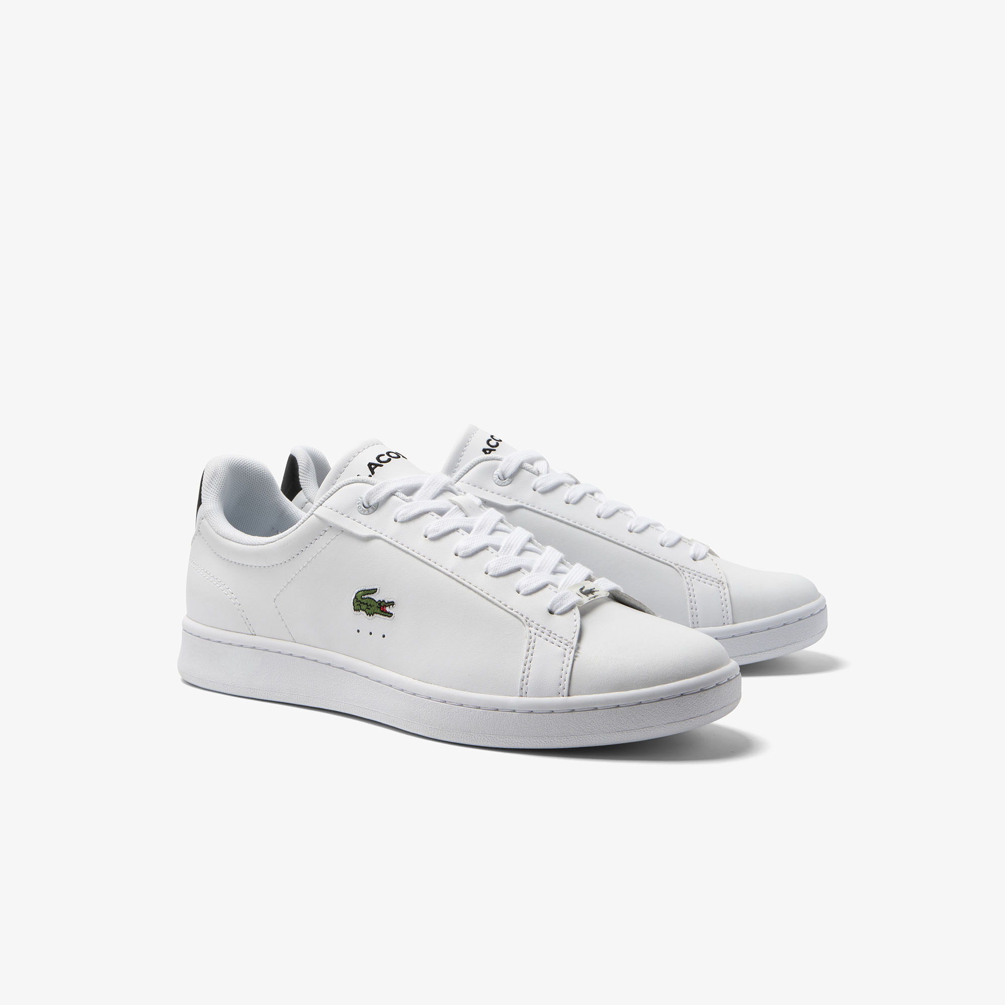 Lacoste white leather mens shoes store