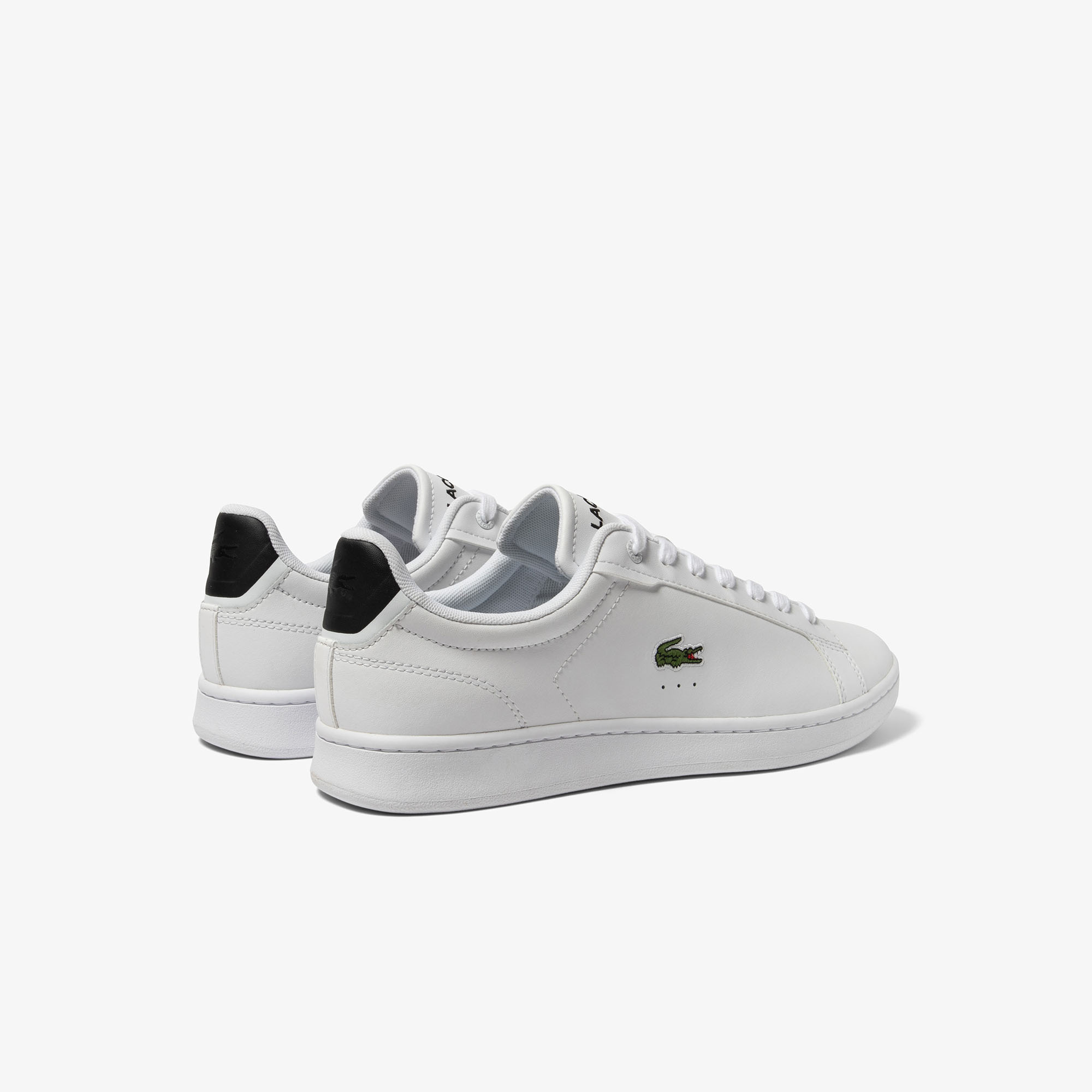 Men s Lacoste Carnaby Pro Leather Heel Pop Trainers LACOSTE