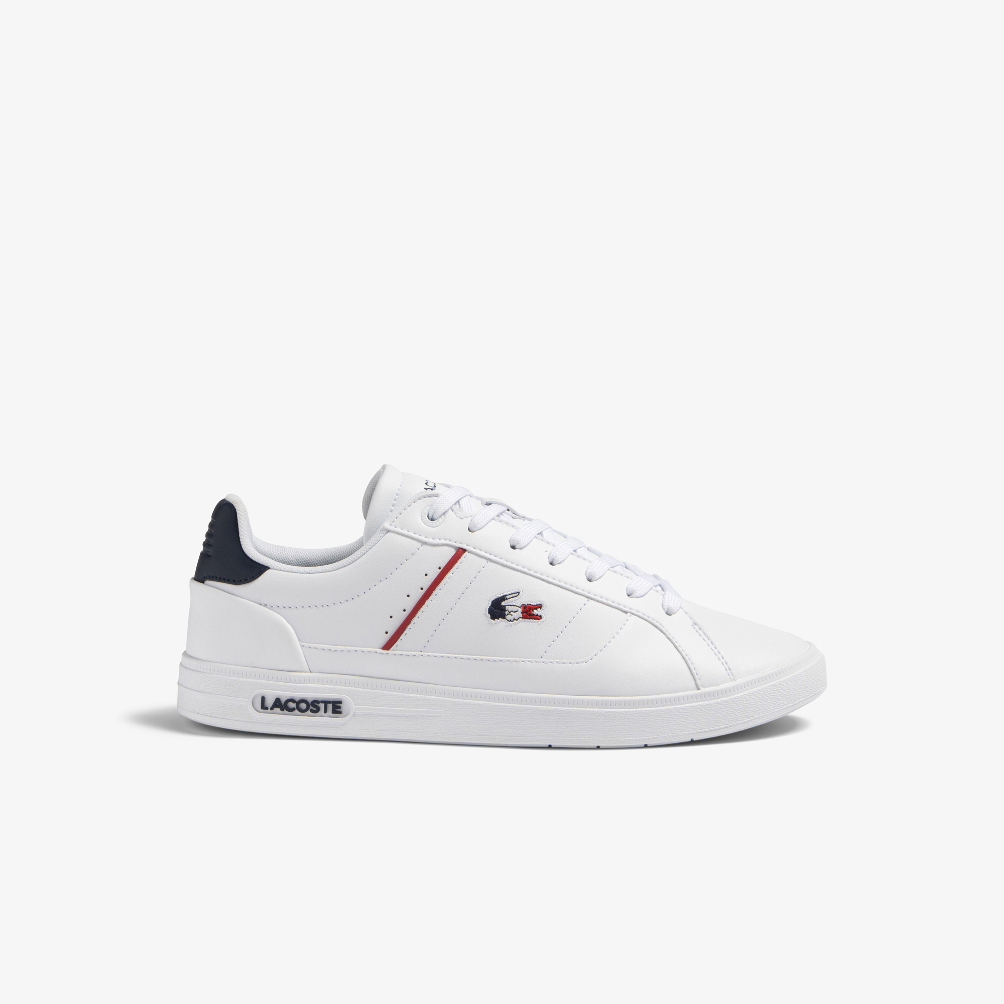 Men s Lacoste Europa Pro Leather Heel Pop Trainers LACOSTE