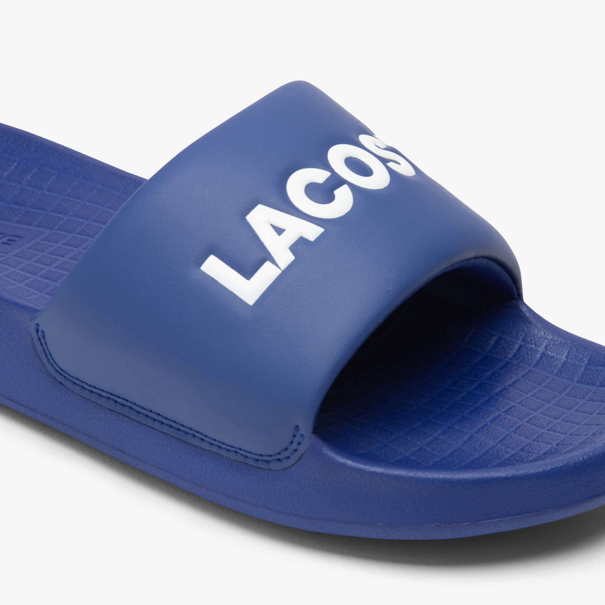 Lacoste slides blue outlet