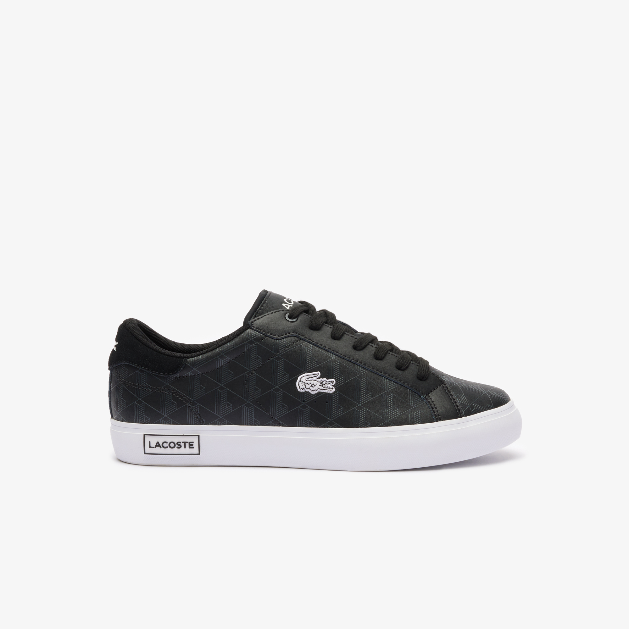 Grey lacoste trainers sale