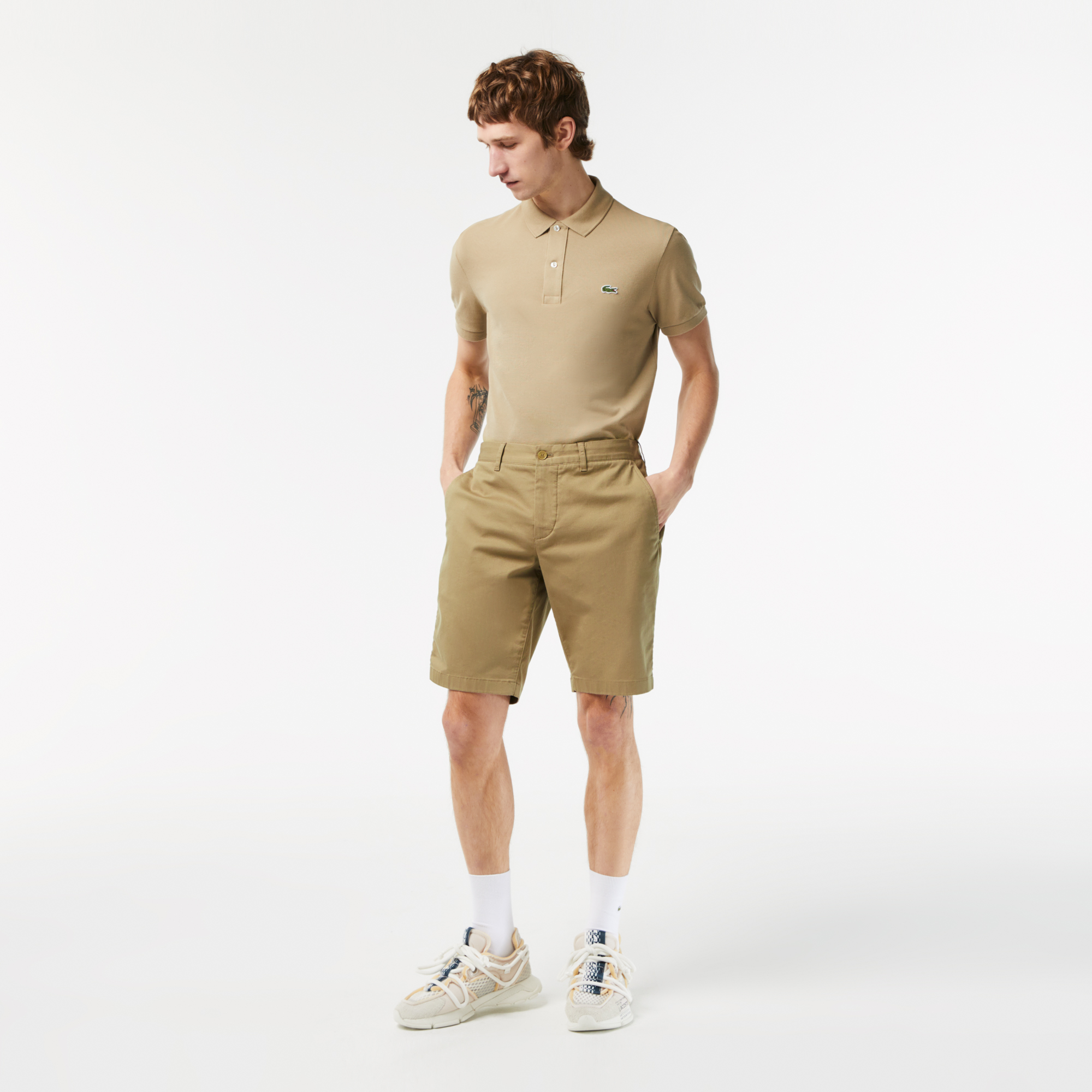 Men s Lacoste Slim Fit Organic Cotton Bermuda Shorts LACOSTE