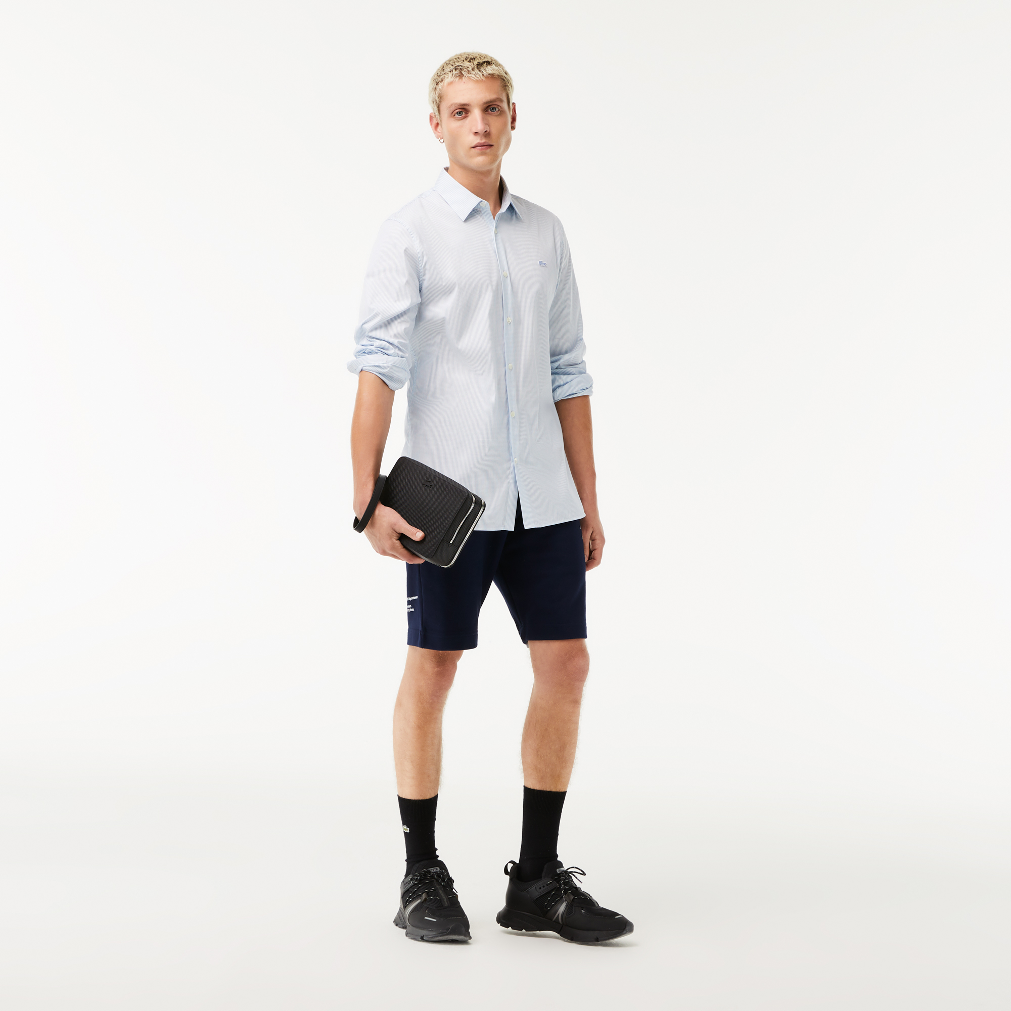 Lacoste chantaco pique leather zip shop